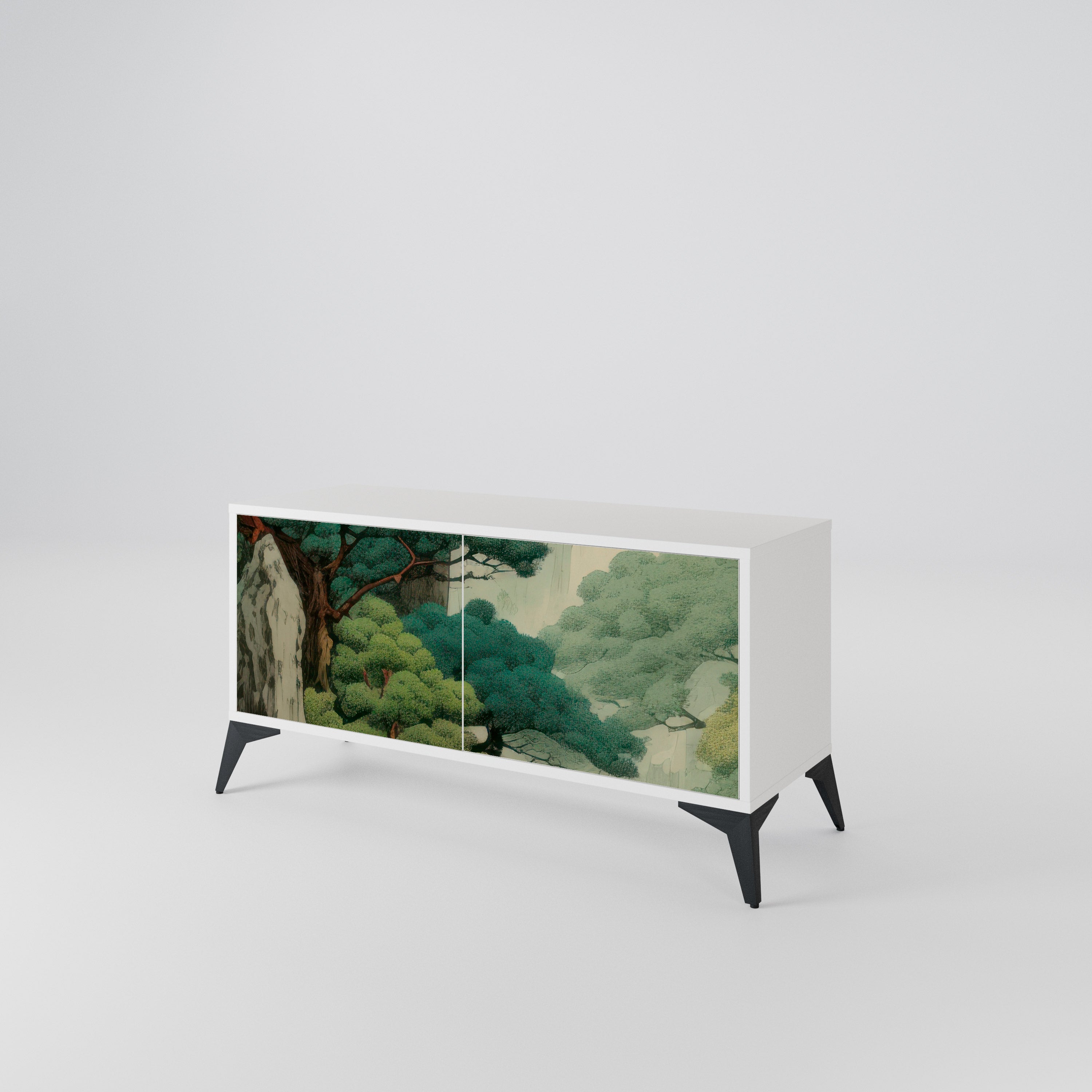 VERDURE ABYSS Kompaktowa szafka RTV 2-drzwiowa