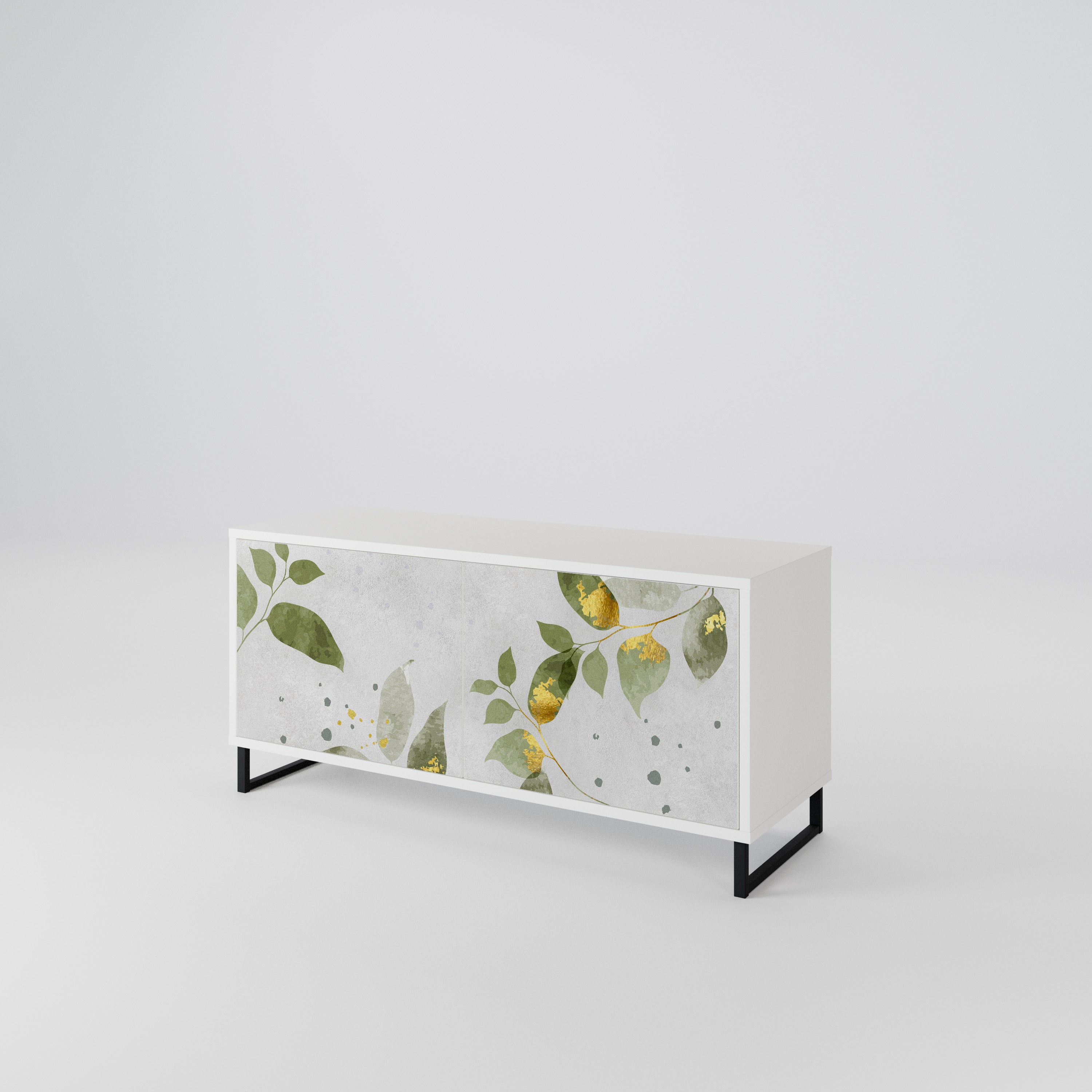 ELEGANT BOTANICS Kompaktowa szafka RTV 2-drzwiowa