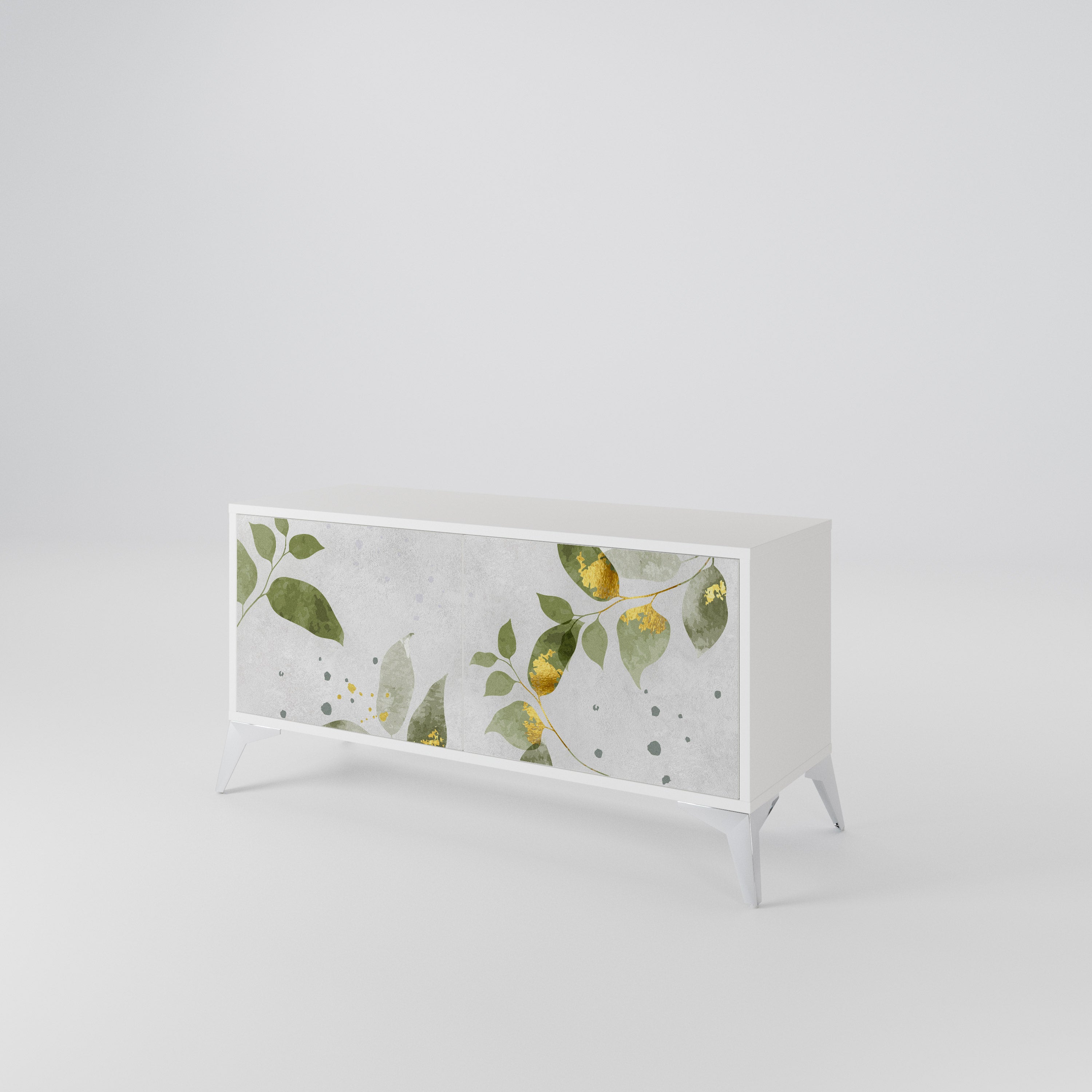 ELEGANT BOTANICS Kompaktowa szafka RTV 2-drzwiowa