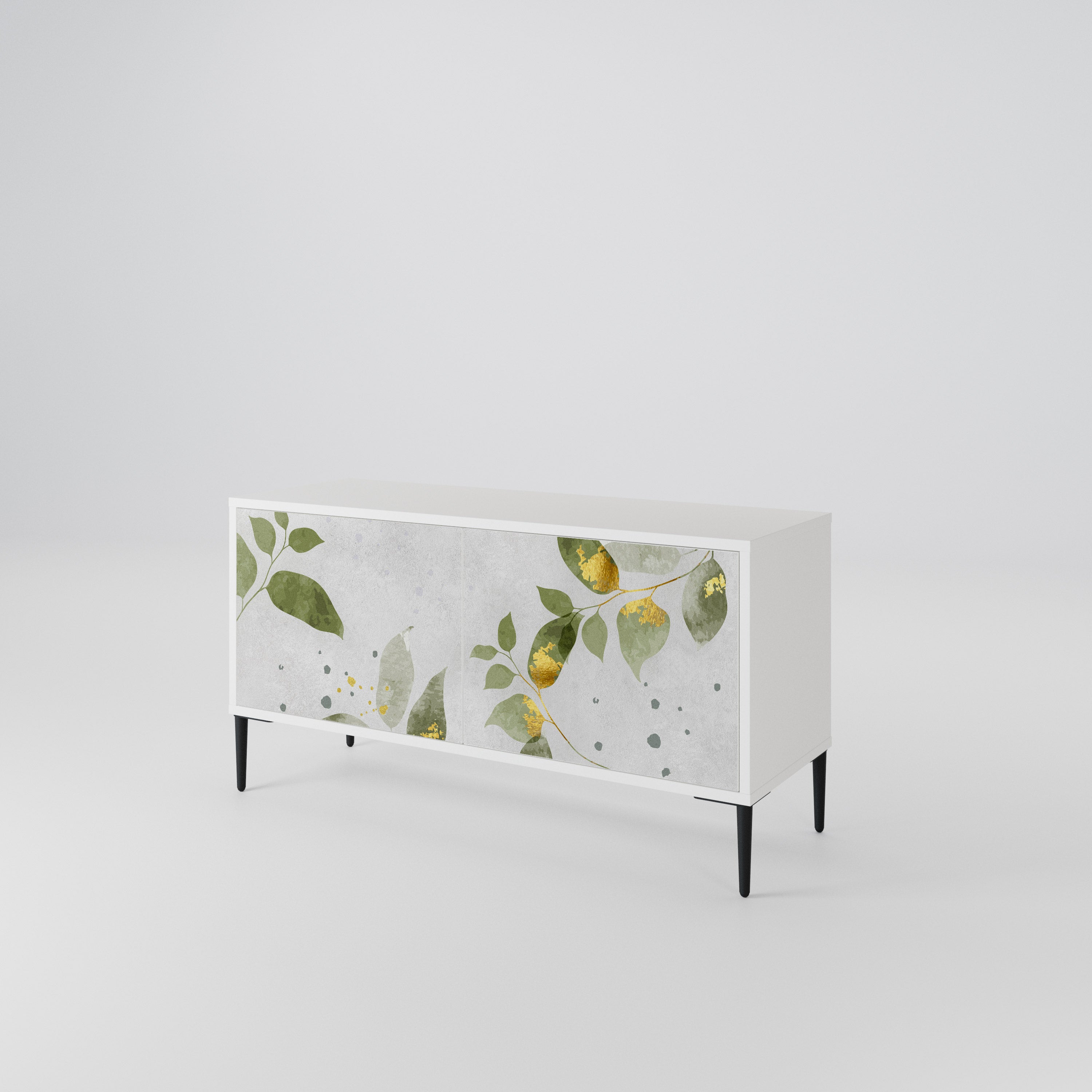 ELEGANT BOTANICS Kompaktowa szafka RTV 2-drzwiowa