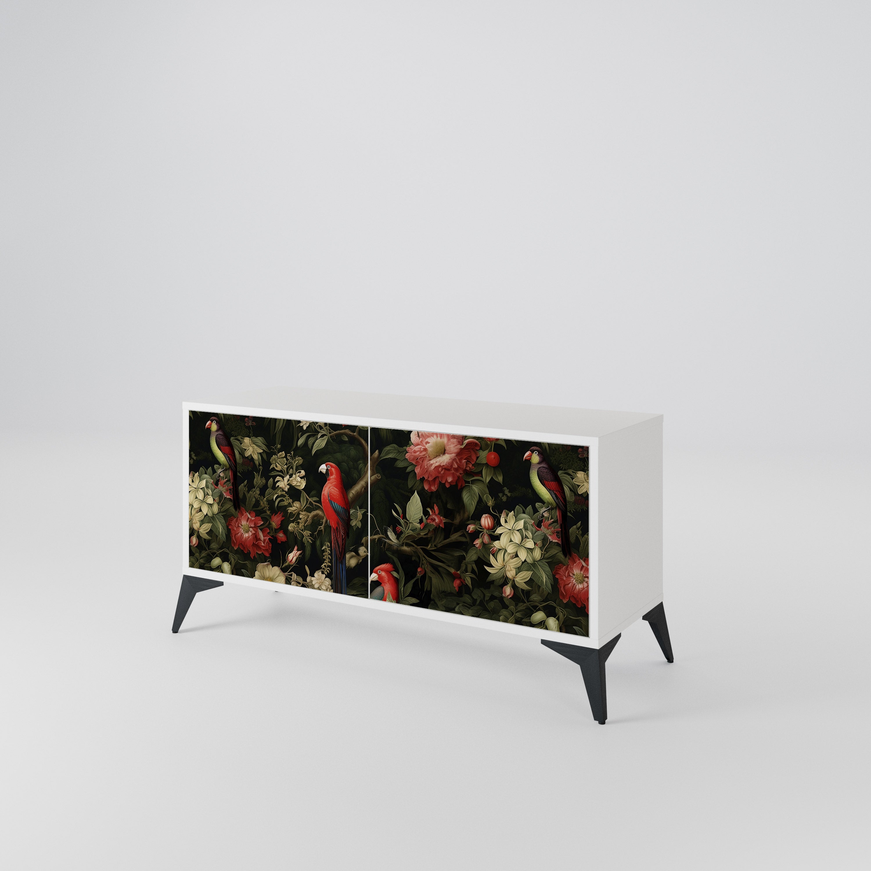 FLORAL FANTASIA Kompaktowa szafka RTV 2-drzwiowa