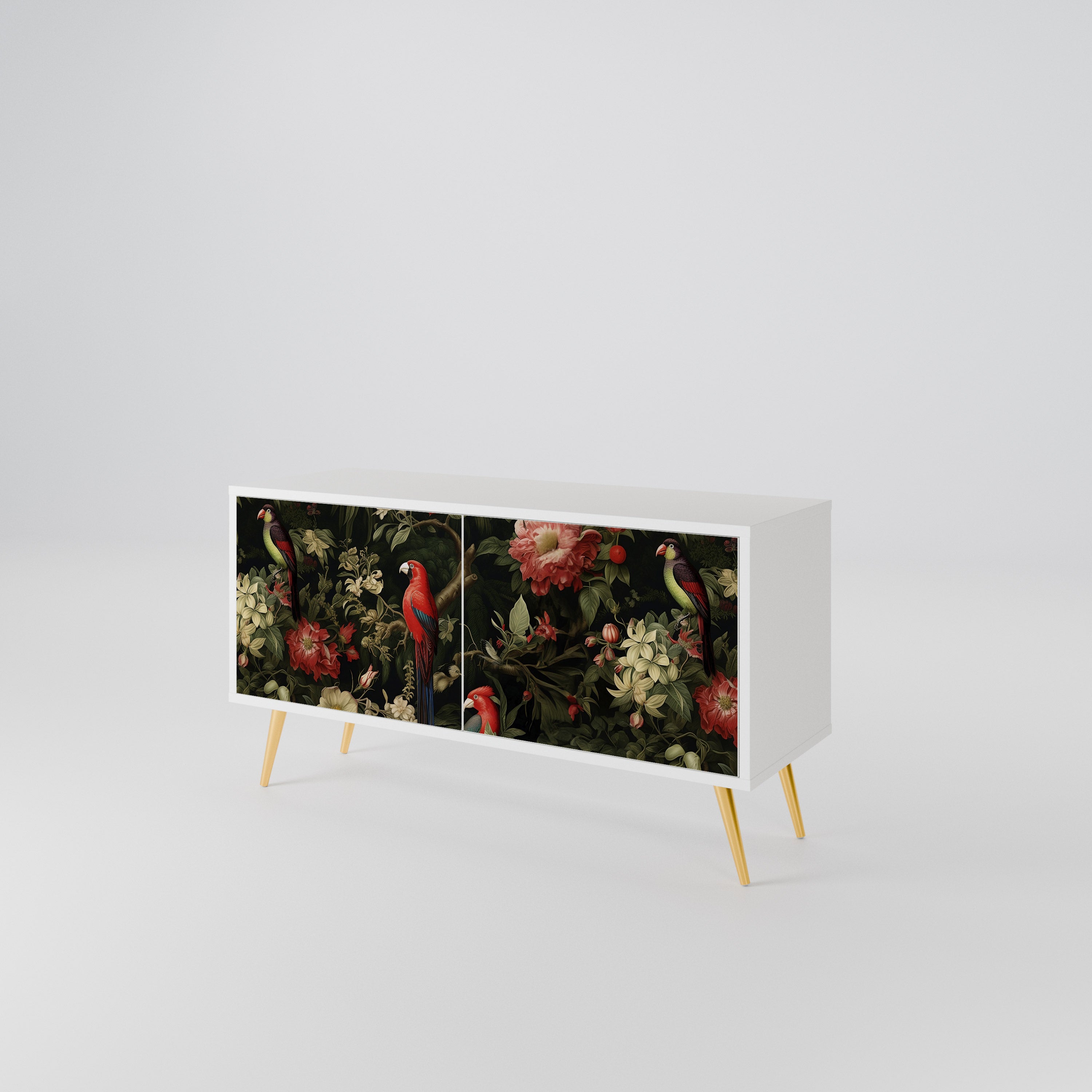FLORAL FANTASIA Kompaktowa szafka RTV 2-drzwiowa