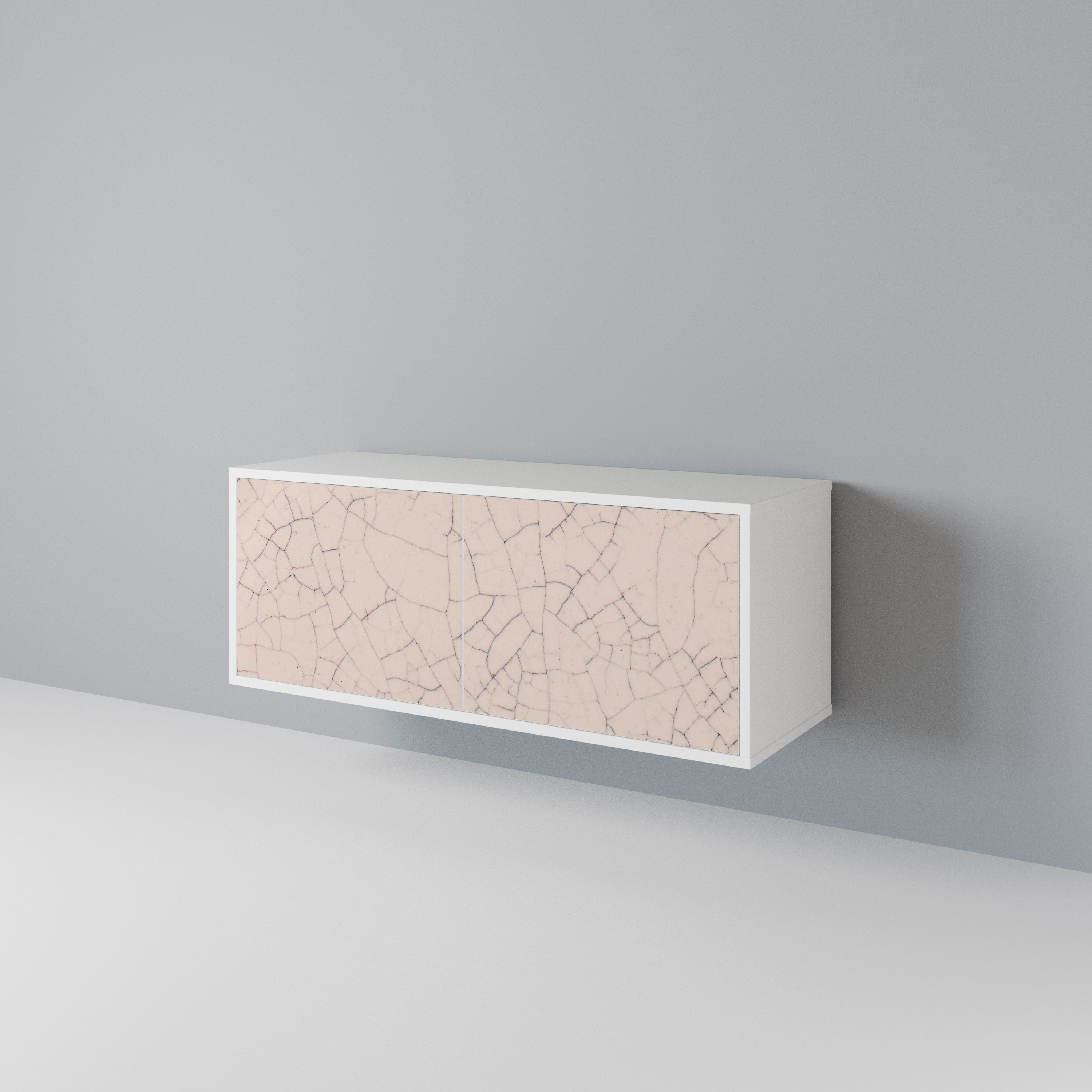 CERAMIC TEXTURE Kompaktowa szafka RTV 2-drzwiowa