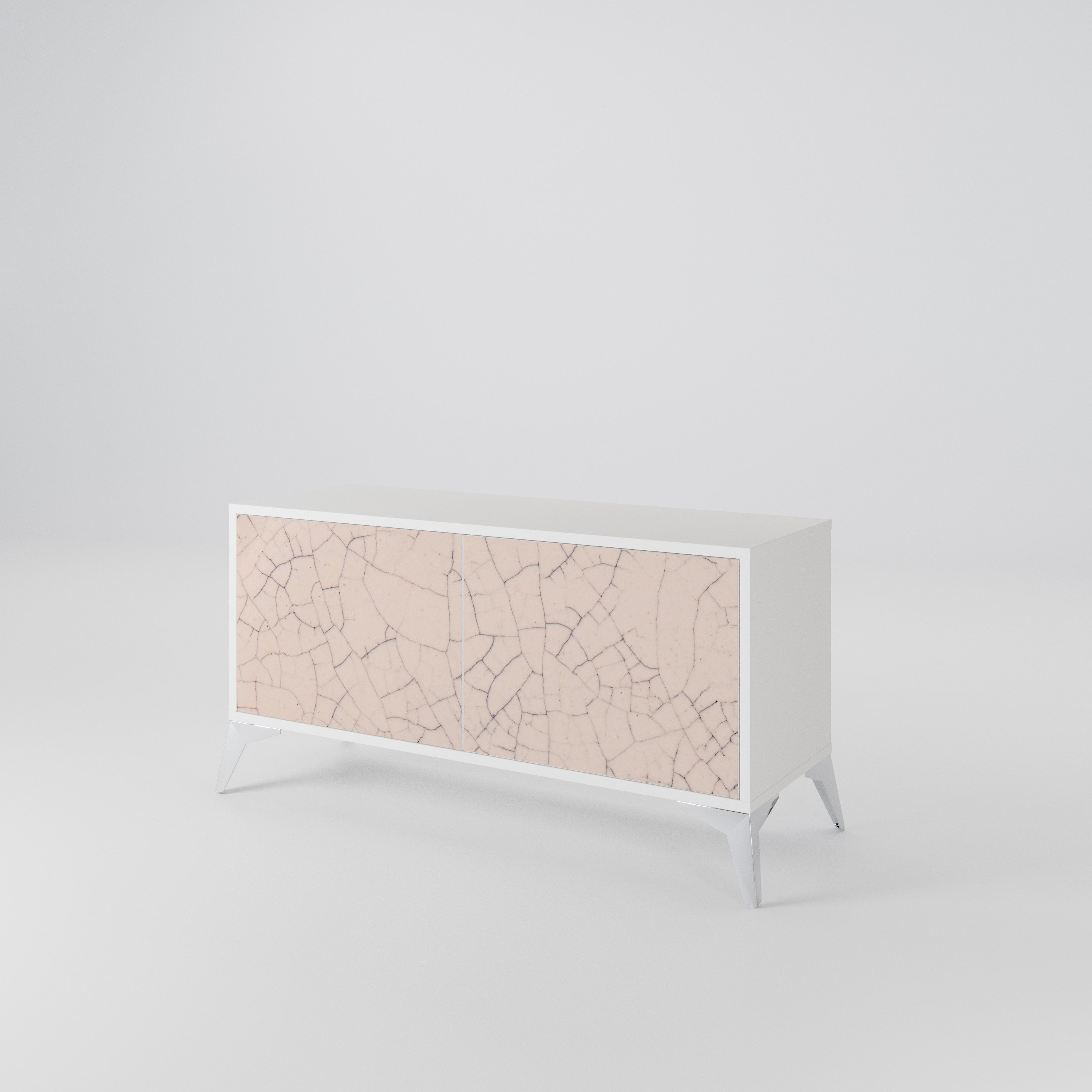 CERAMIC TEXTURE Kompaktowa szafka RTV 2-drzwiowa