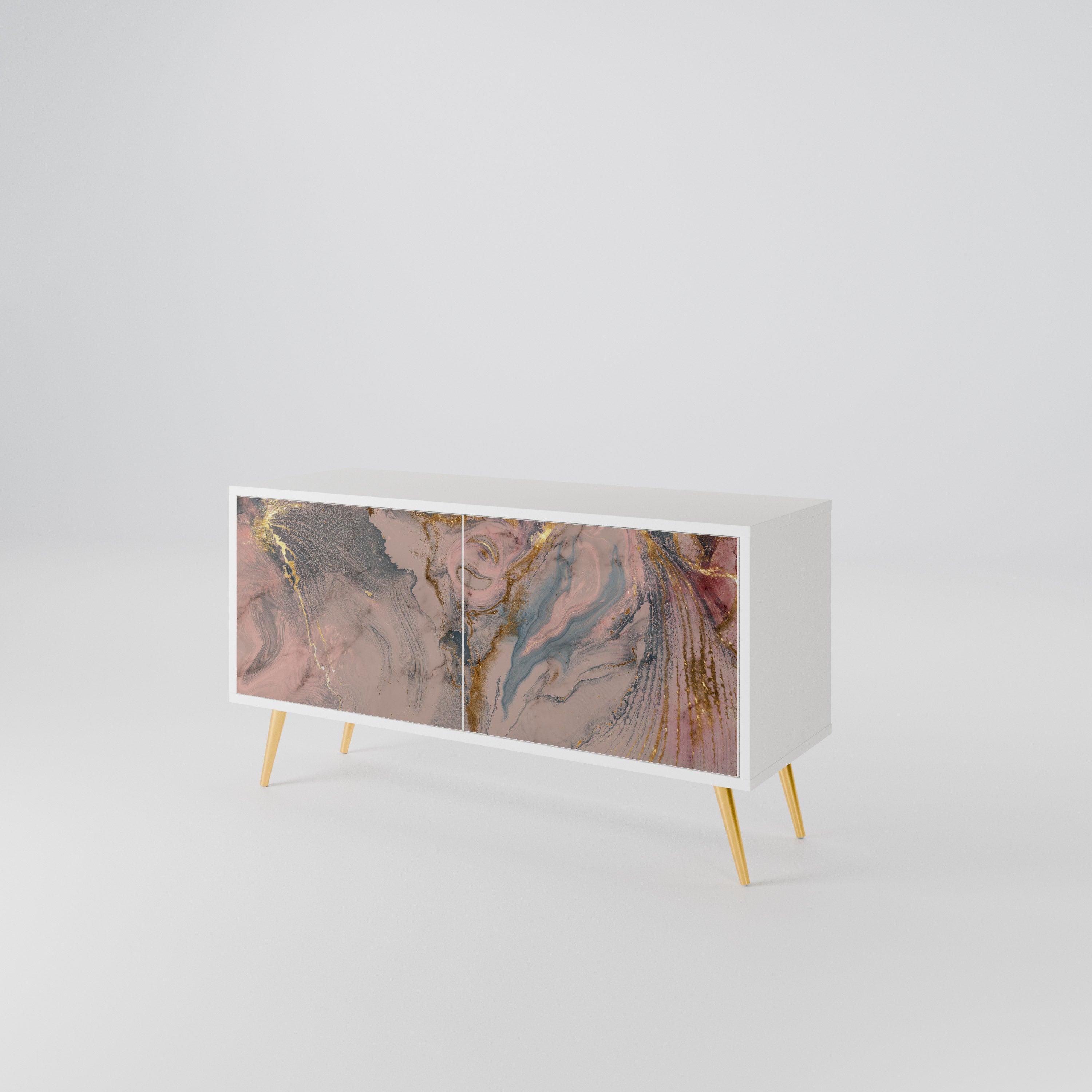 GILDED SWIRLS Kompaktowa szafka RTV 2-drzwiowa