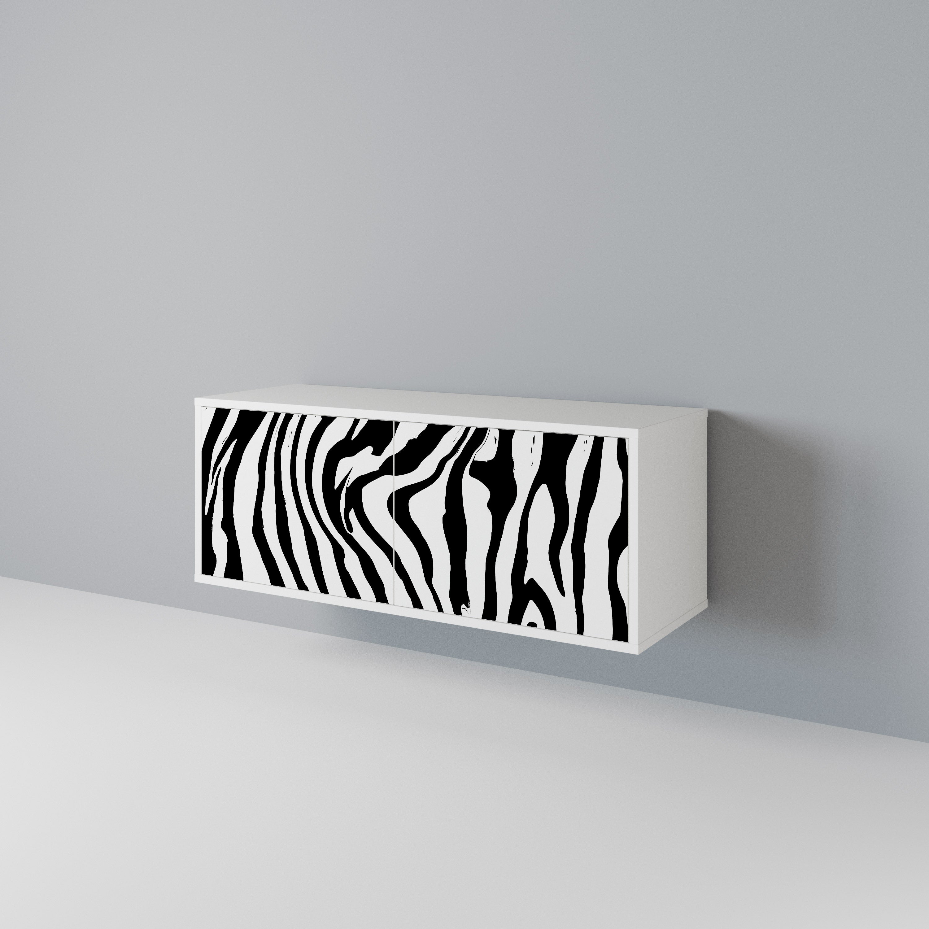SPLENDID ZEBRA Kompaktowa szafka RTV 2-drzwiowa