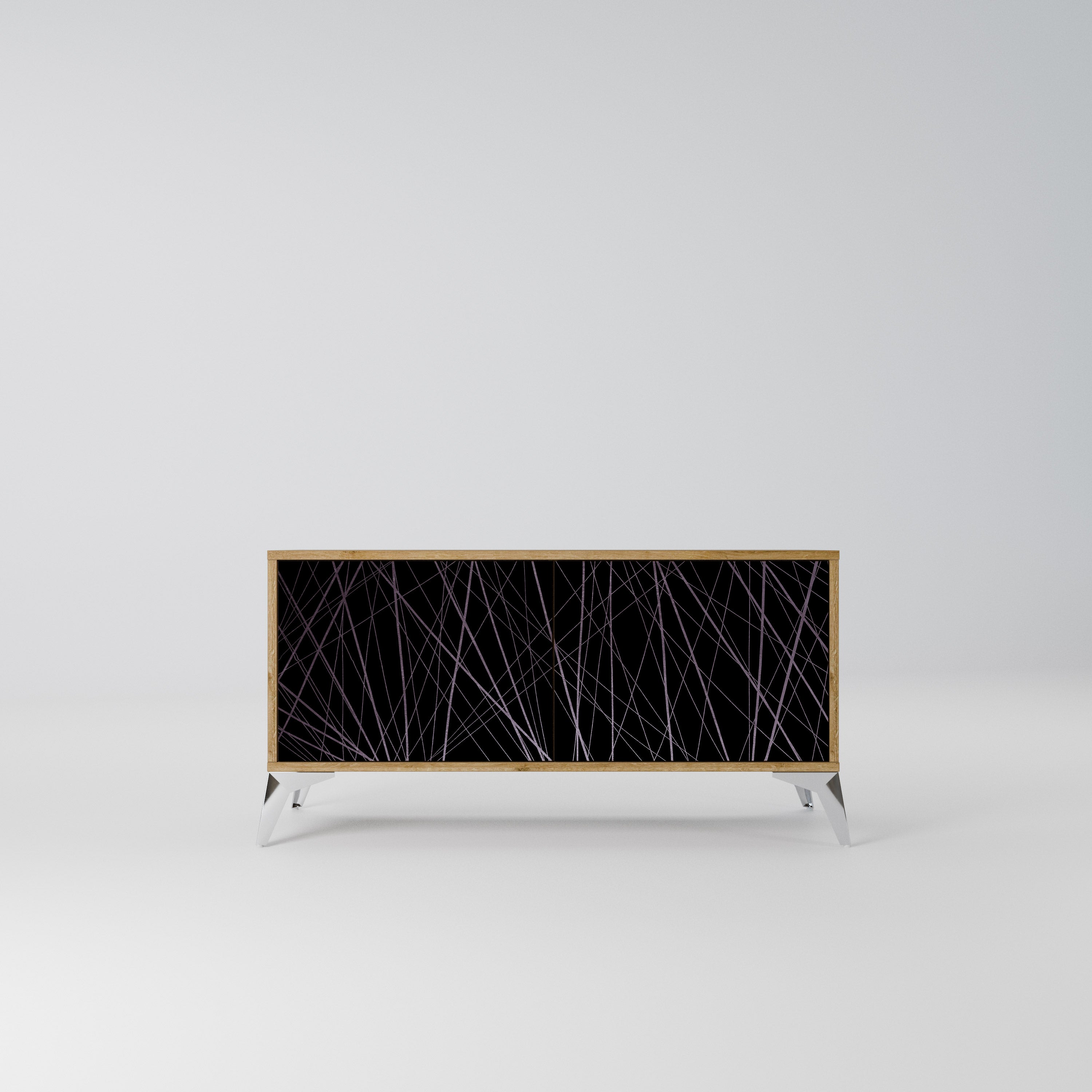 SHIMMER SPIDERGRAM Kompaktowa szafka RTV 2-drzwiowa