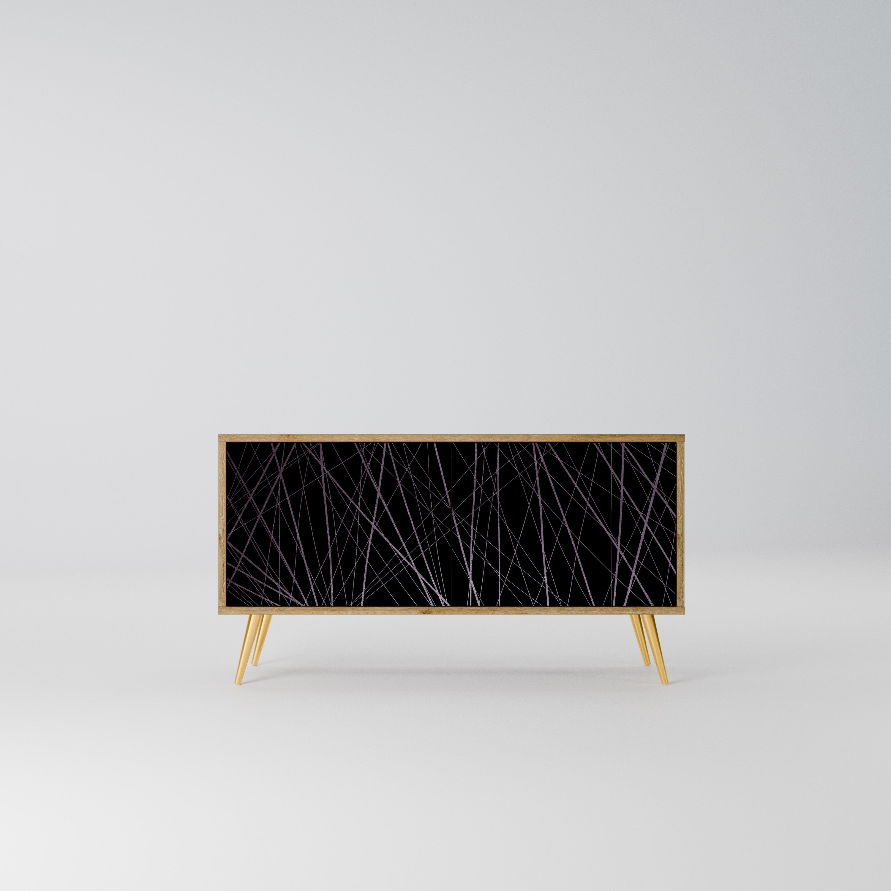 SHIMMER SPIDERGRAM Kompaktowa szafka RTV 2-drzwiowa