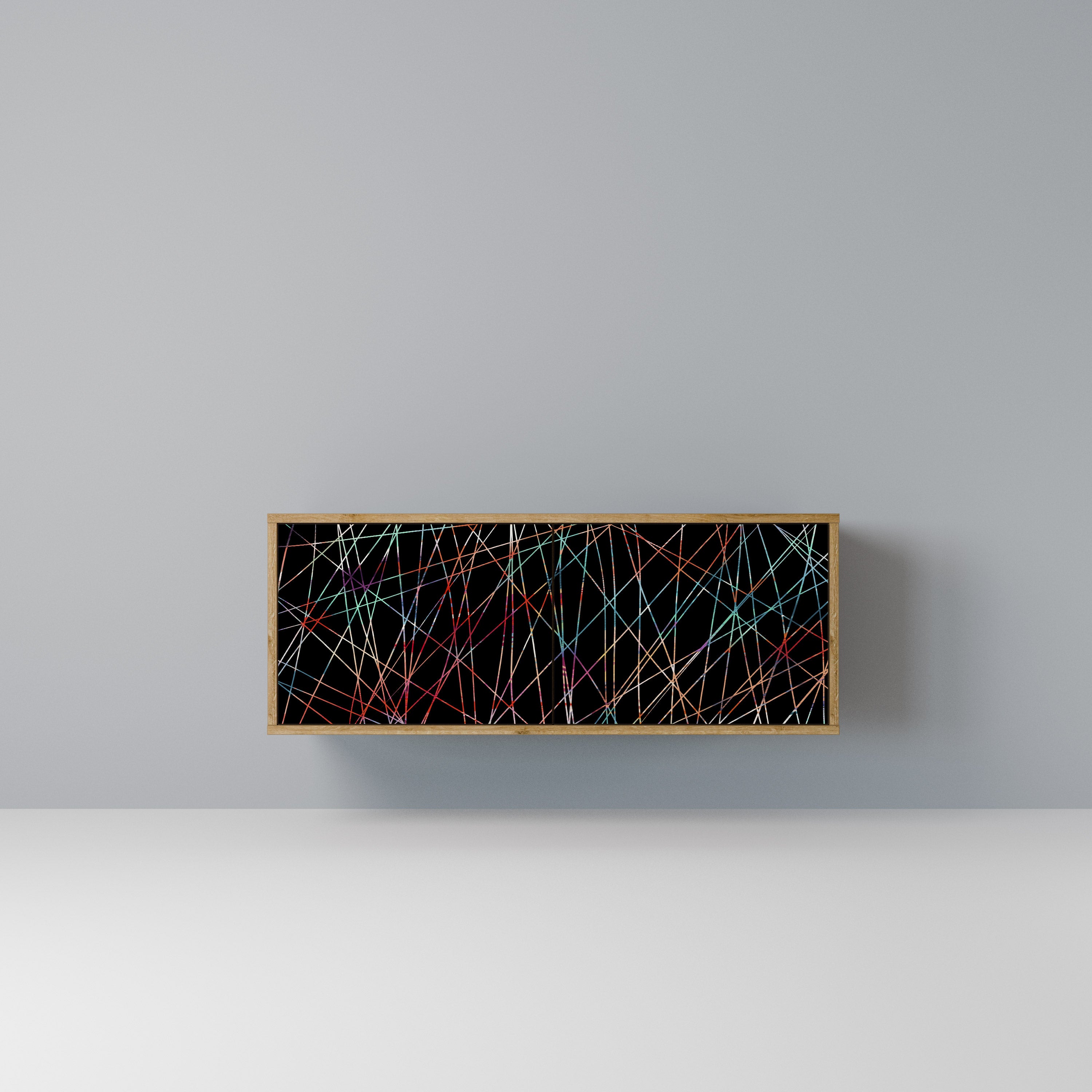 LUMINOUS SNARE Kompaktowa szafka RTV 2-drzwiowa