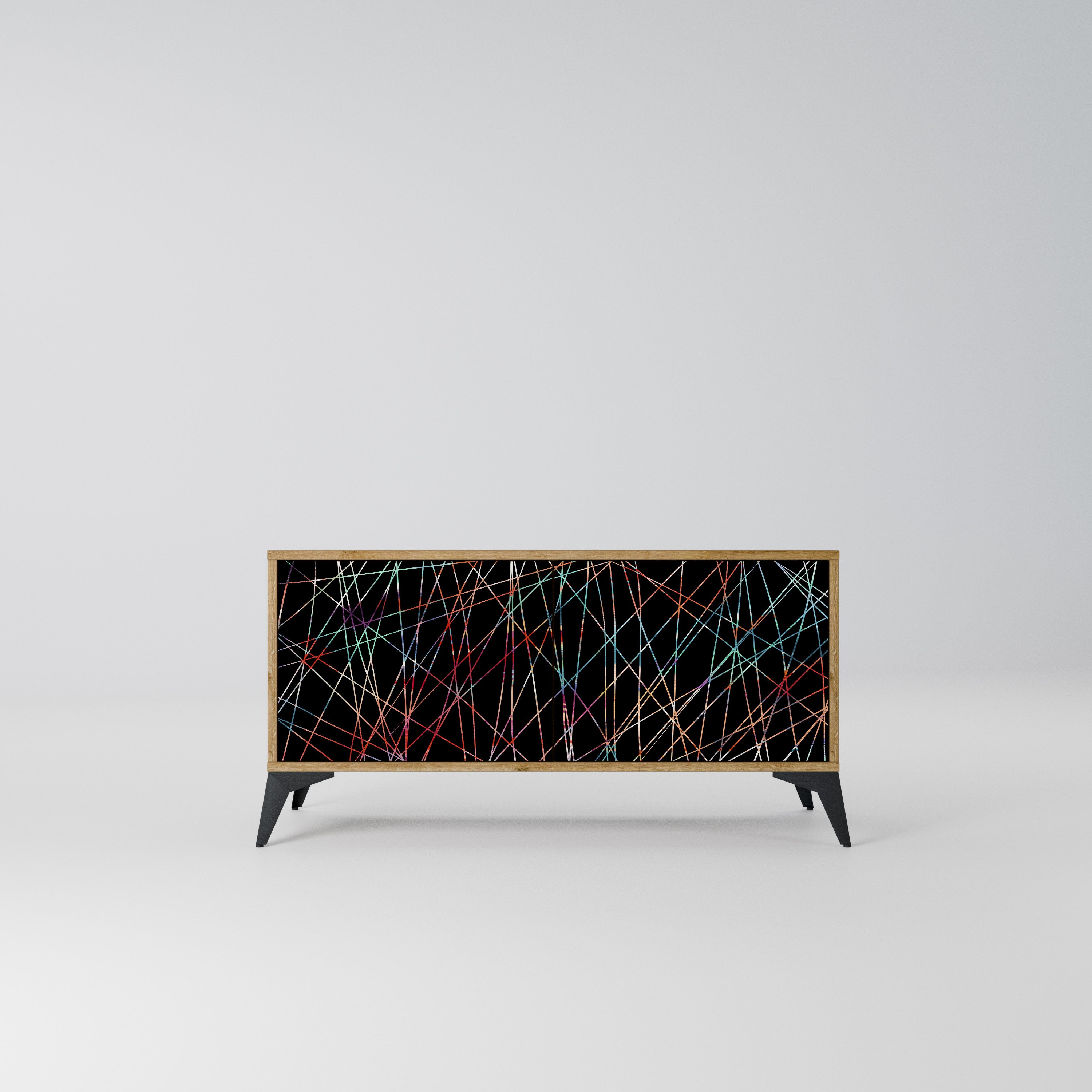 LUMINOUS SNARE Kompaktowa szafka RTV 2-drzwiowa