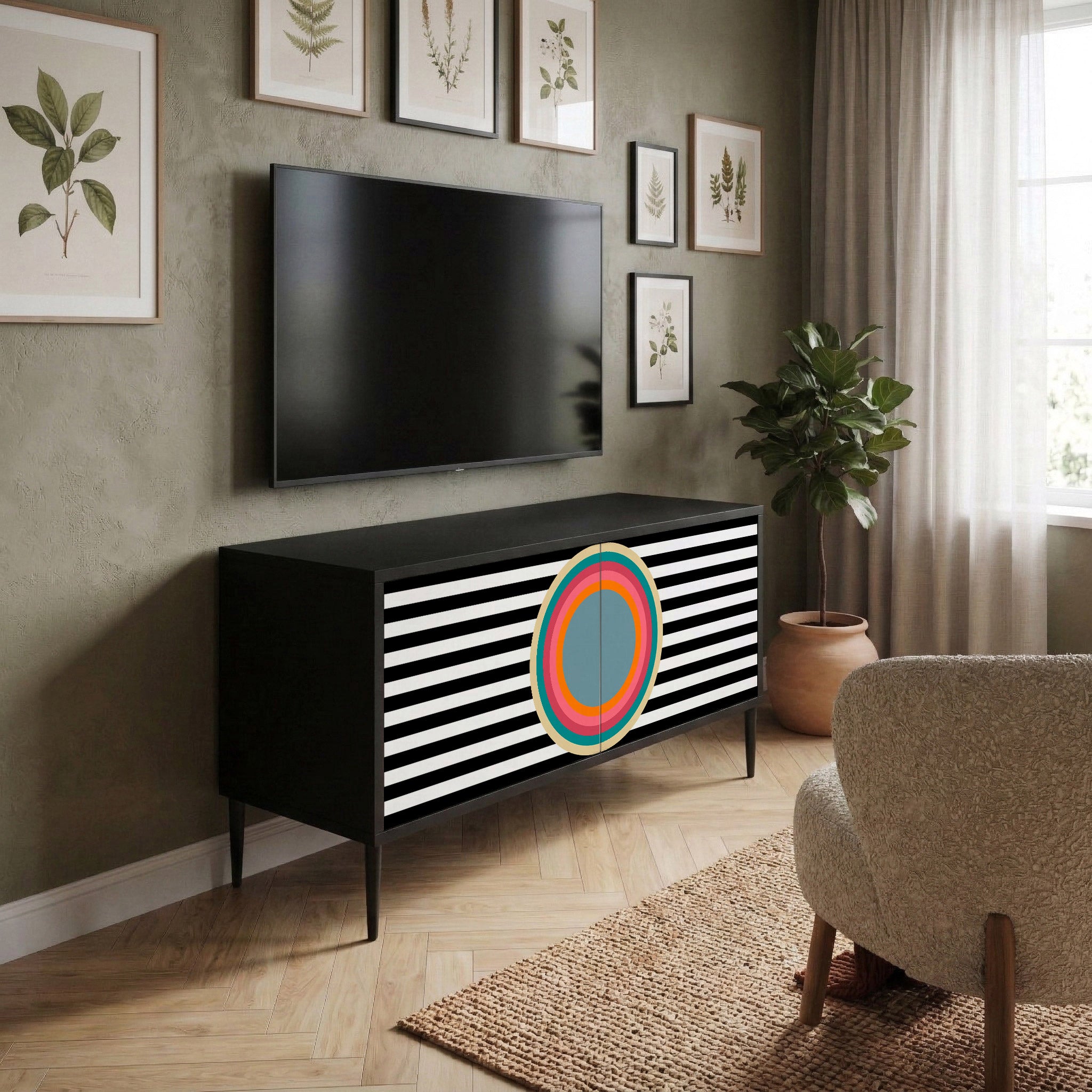SPECTRA SHOWCASE Kompaktowa szafka RTV 2-drzwiowa