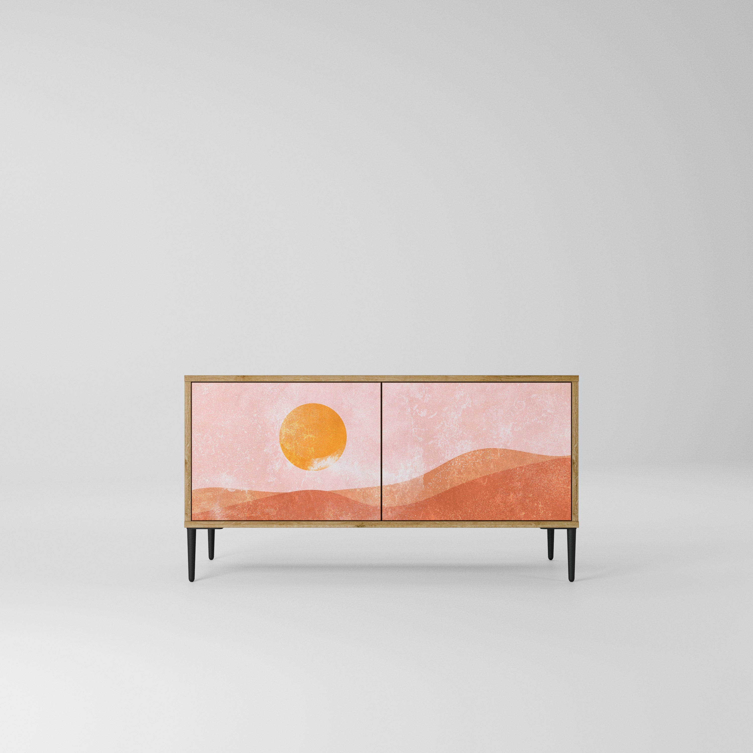 LUMINOUS SUNLIGHT Kompaktowa szafka RTV 2-drzwiowa