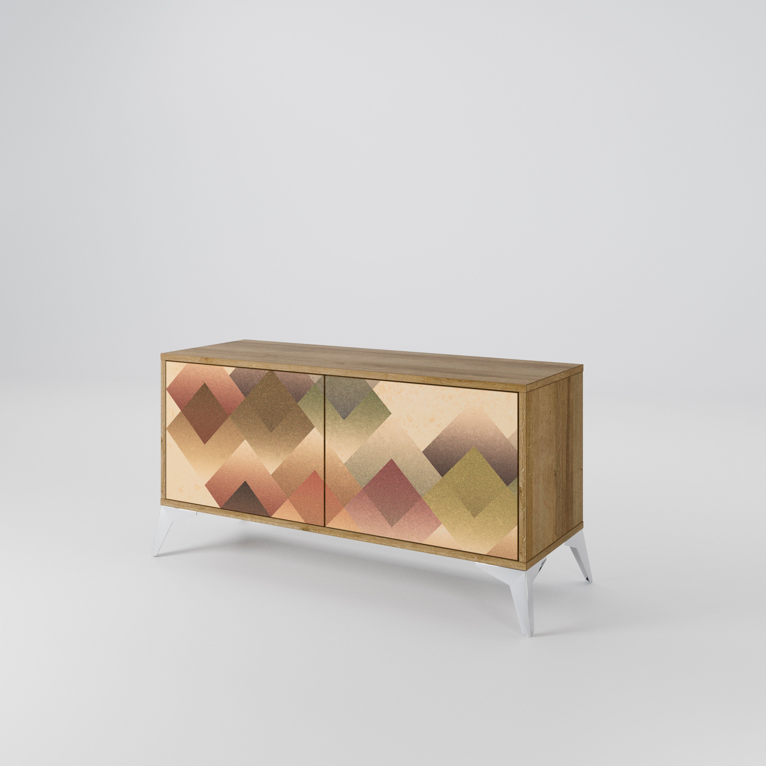 GEOMETRIC FUSION Kompaktowa szafka RTV 2-drzwiowa