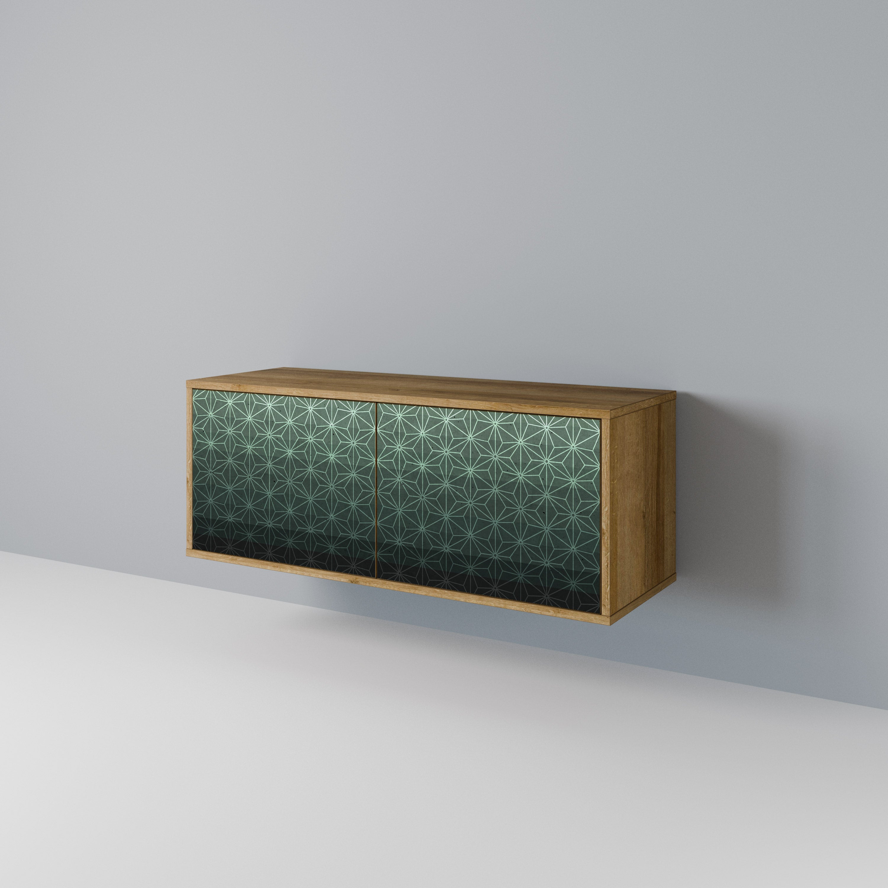 ORNAMENTAL GLIMMER Kompaktowa szafka RTV 2-drzwiowa