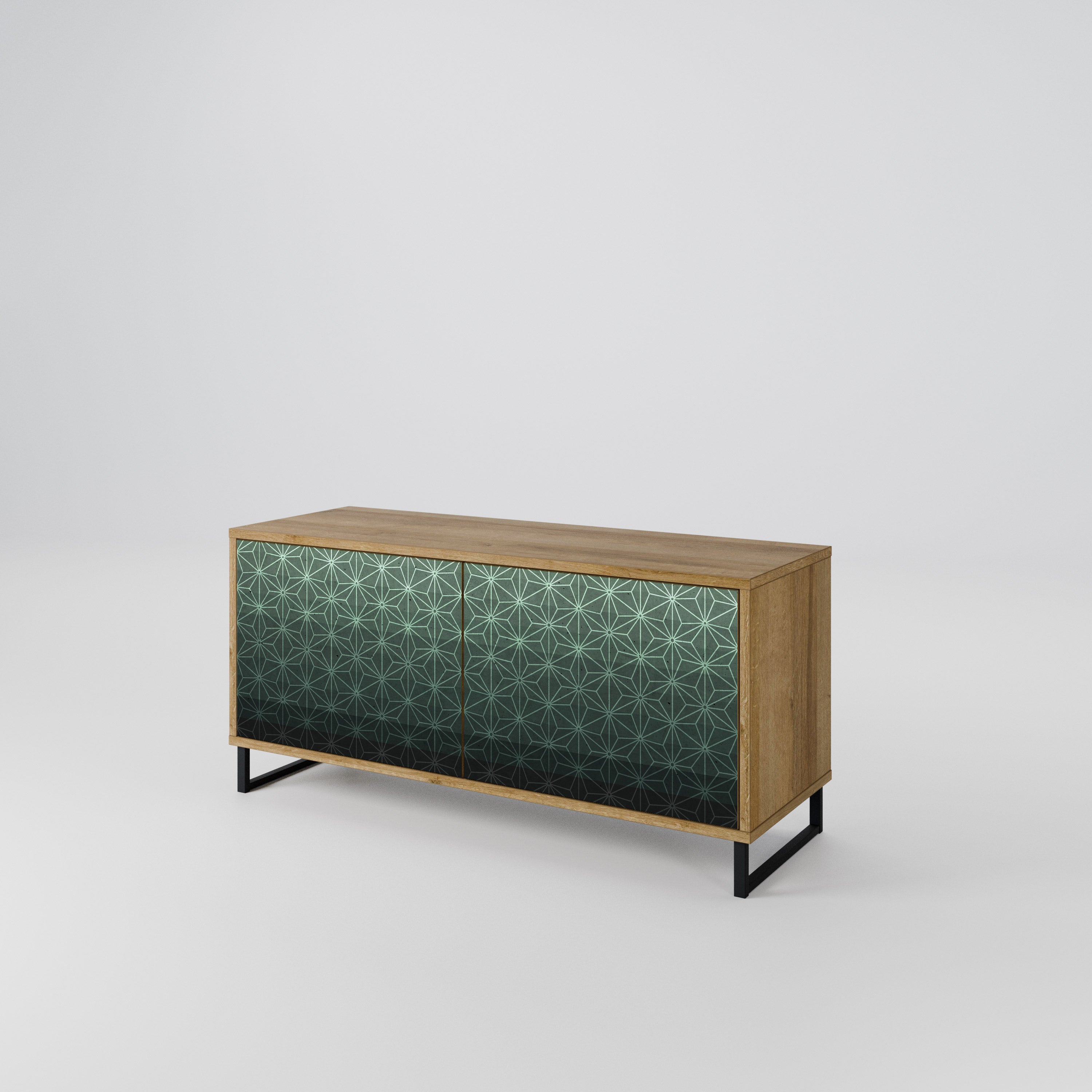 ORNAMENTAL GLIMMER Kompaktowa szafka RTV 2-drzwiowa
