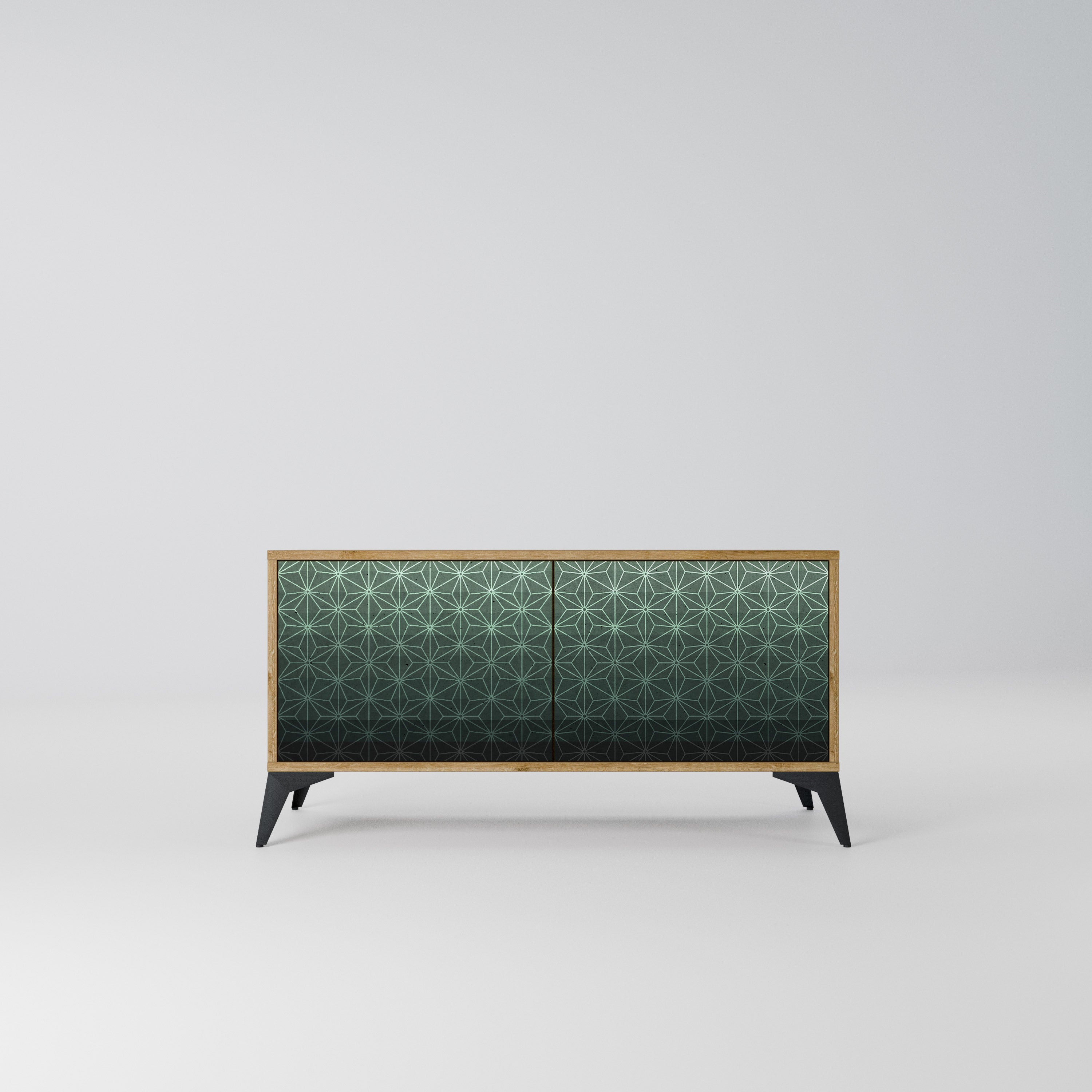 ORNAMENTAL GLIMMER Kompaktowa szafka RTV 2-drzwiowa