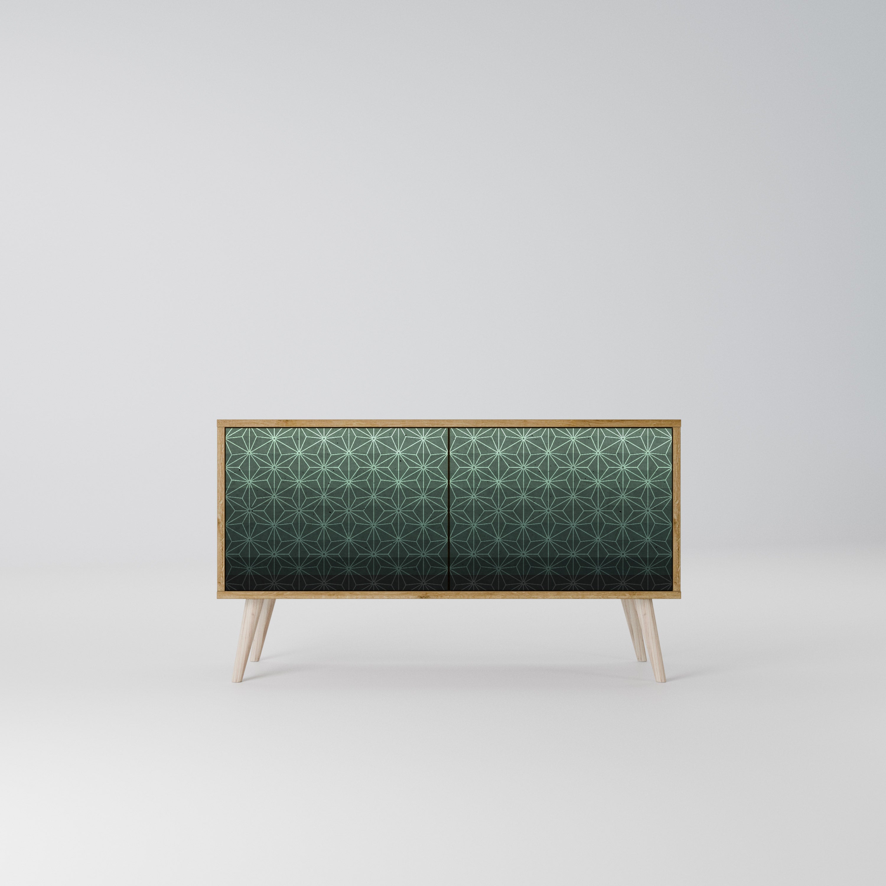 ORNAMENTAL GLIMMER Kompaktowa szafka RTV 2-drzwiowa