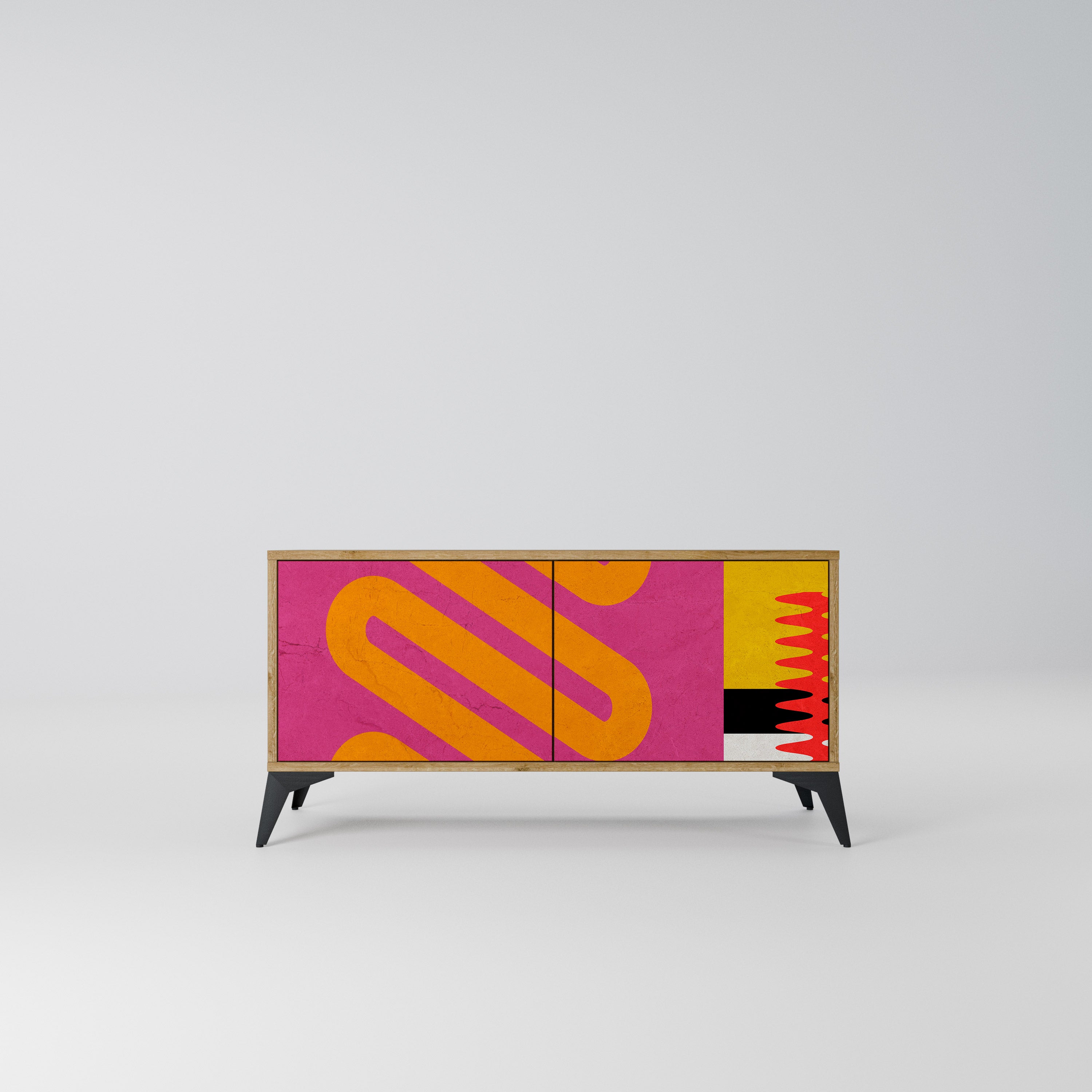VIVID ART Kompaktowa szafka RTV 2-drzwiowa