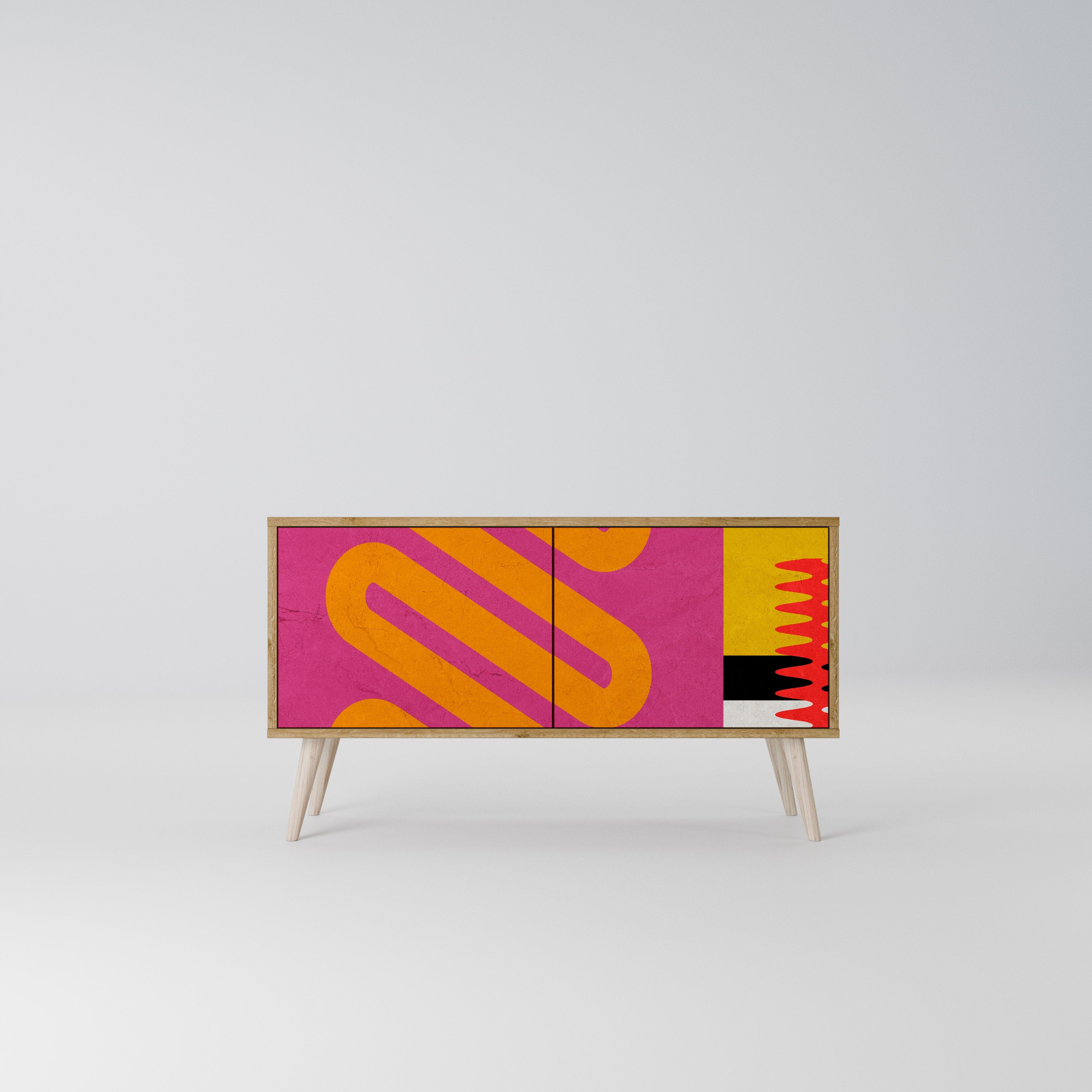 VIVID ART Kompaktowa szafka RTV 2-drzwiowa
