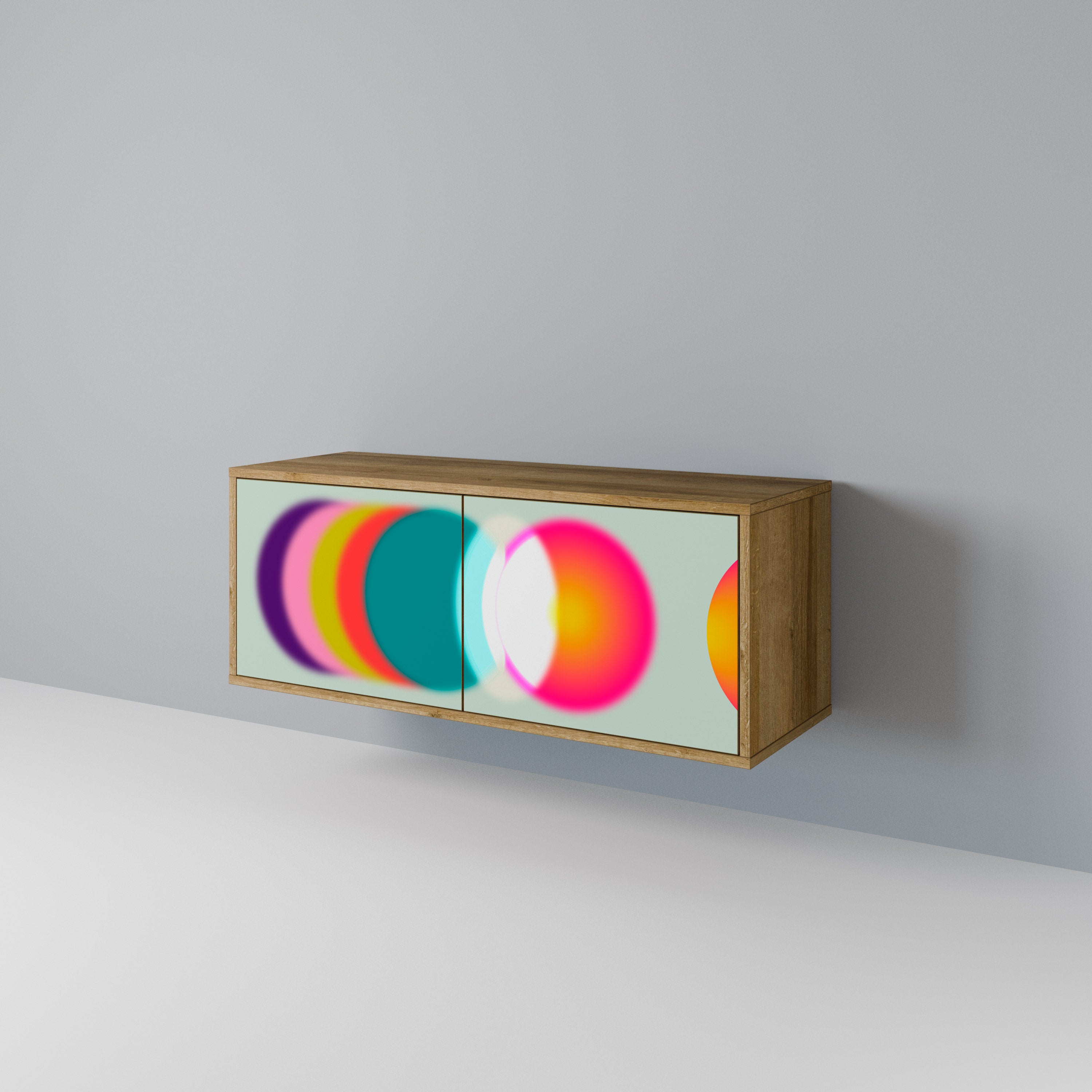 SYMPHONY OF COLORS Kompaktowa szafka RTV 2-drzwiowa