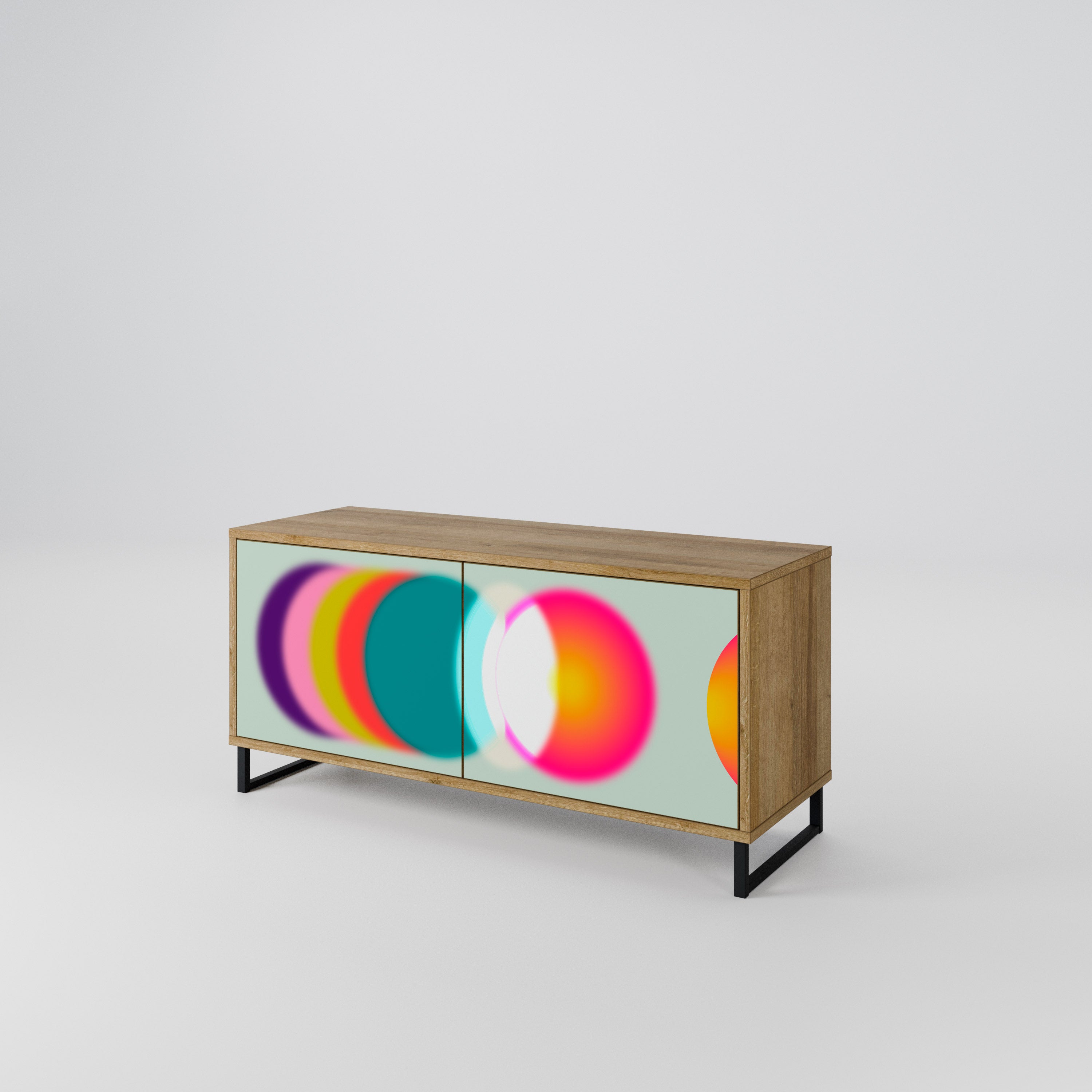 SYMPHONY OF COLORS Kompaktowa szafka RTV 2-drzwiowa