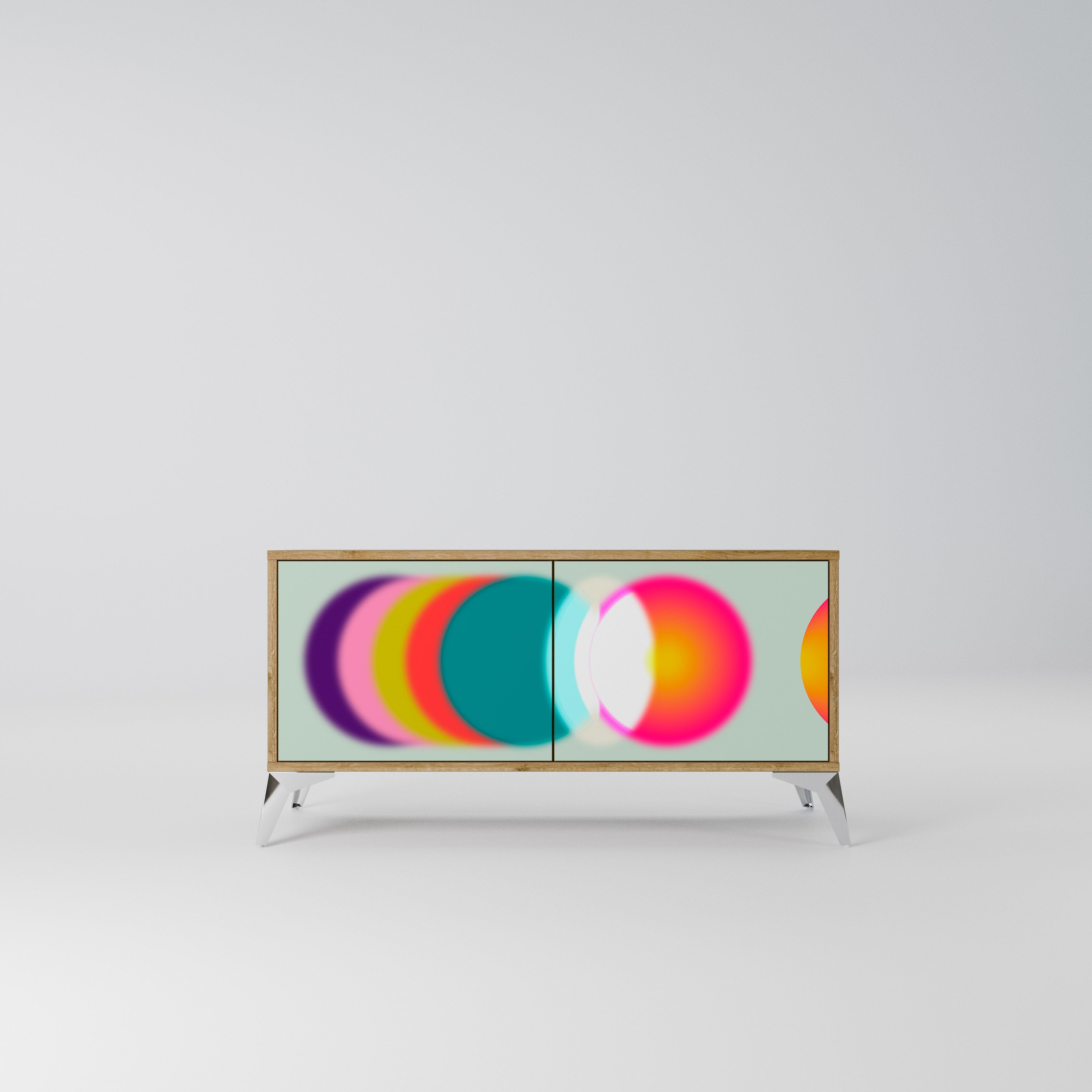 SYMPHONY OF COLORS Kompaktowa szafka RTV 2-drzwiowa