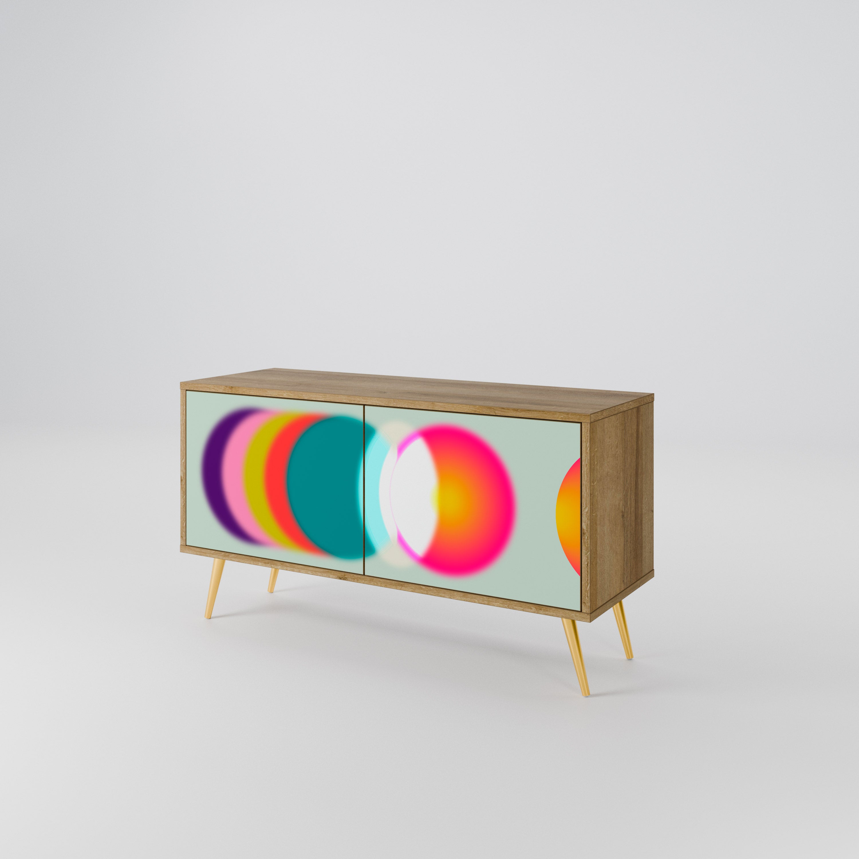 SYMPHONY OF COLORS Kompaktowa szafka RTV 2-drzwiowa