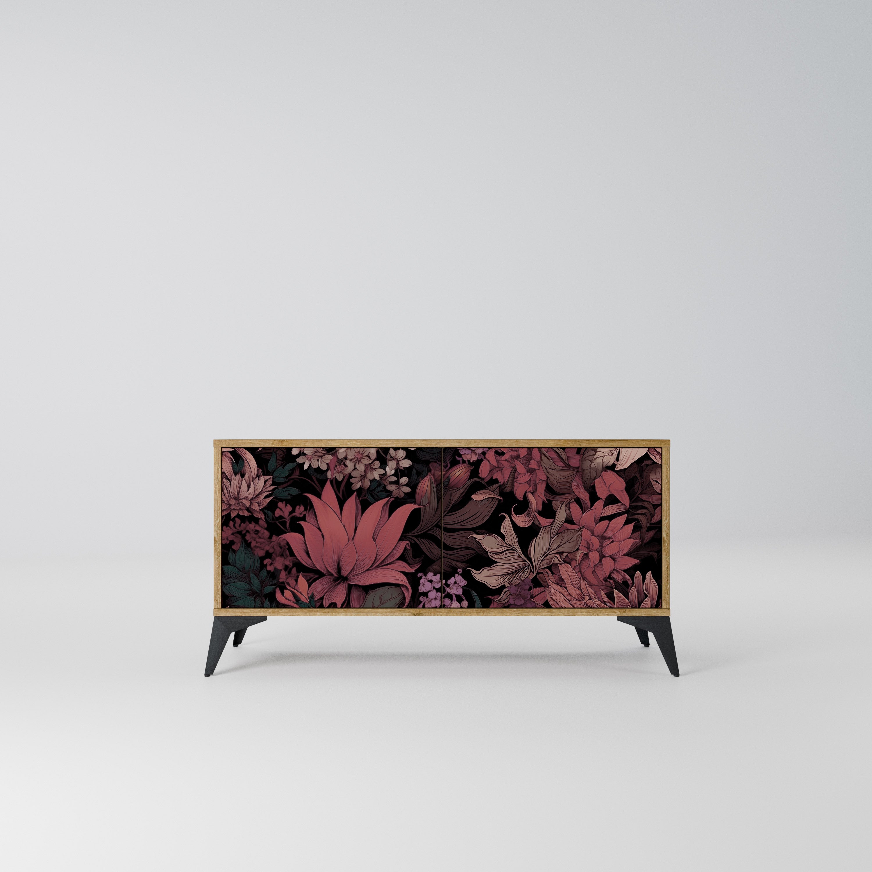FLORAL WHISPER Kompaktowa szafka RTV 2-drzwiowa