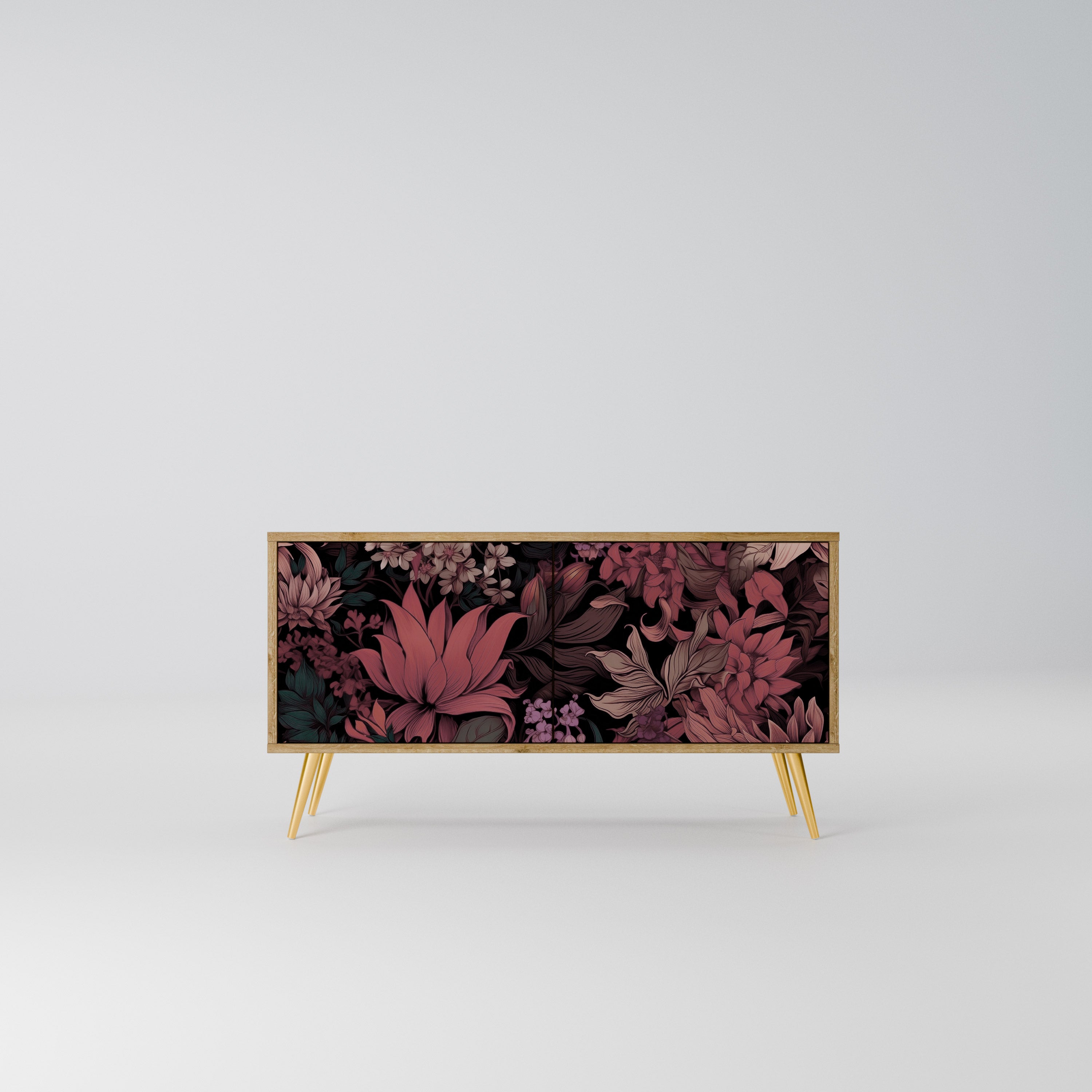 FLORAL WHISPER Kompaktowa szafka RTV 2-drzwiowa