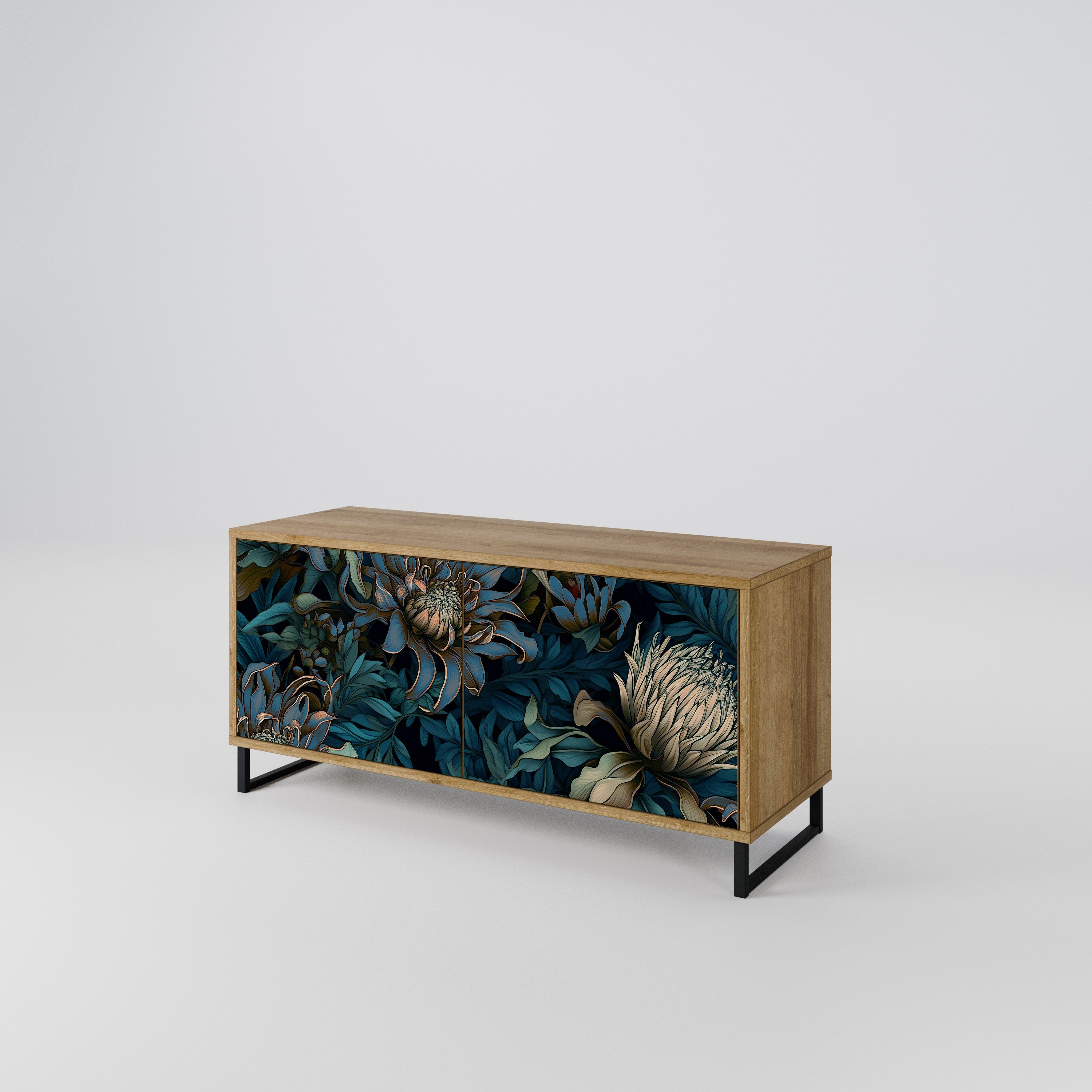 TWILIGHT BLOOM Kompaktowa szafka RTV 2-drzwiowa
