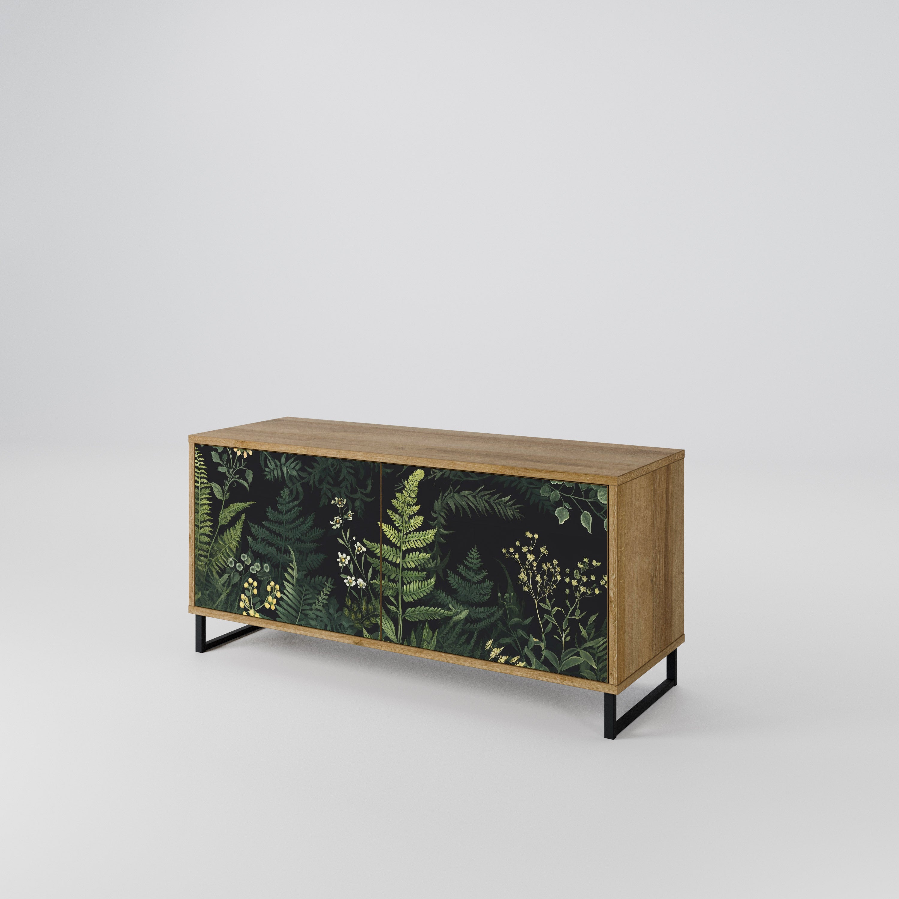FERN FLOWERS Kompaktowa szafka RTV 2-drzwiowa