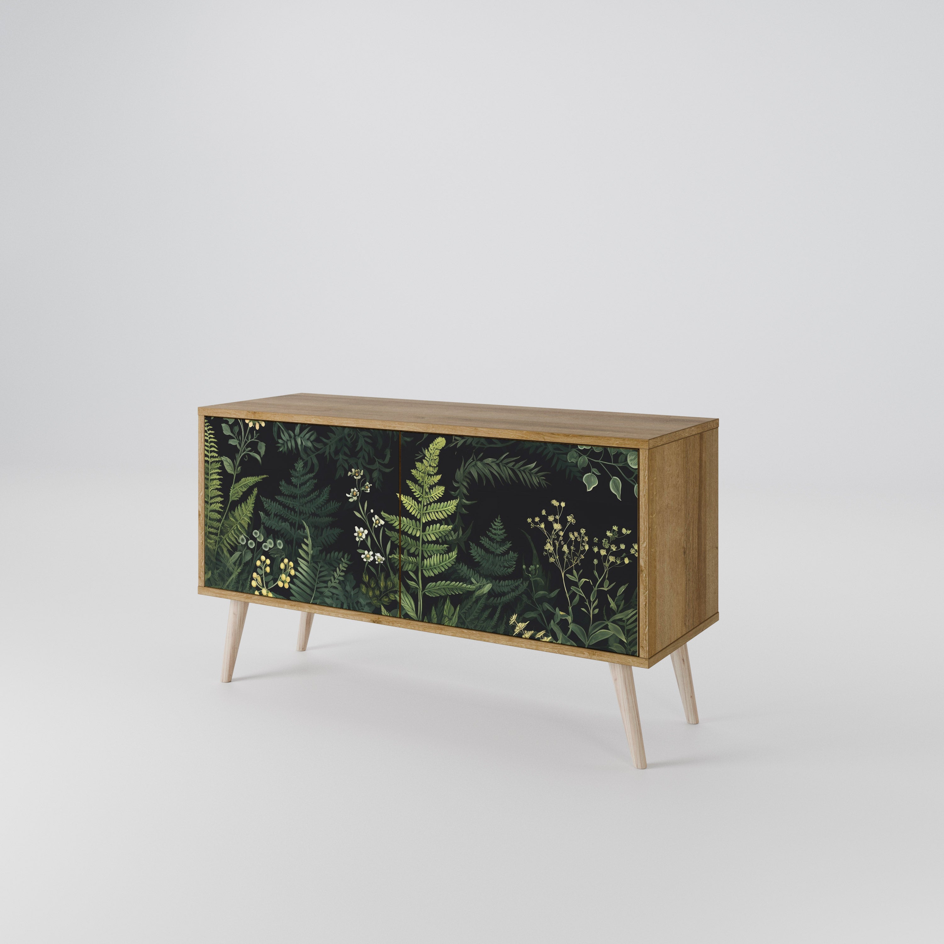 FERN FLOWERS Kompaktowa szafka RTV 2-drzwiowa