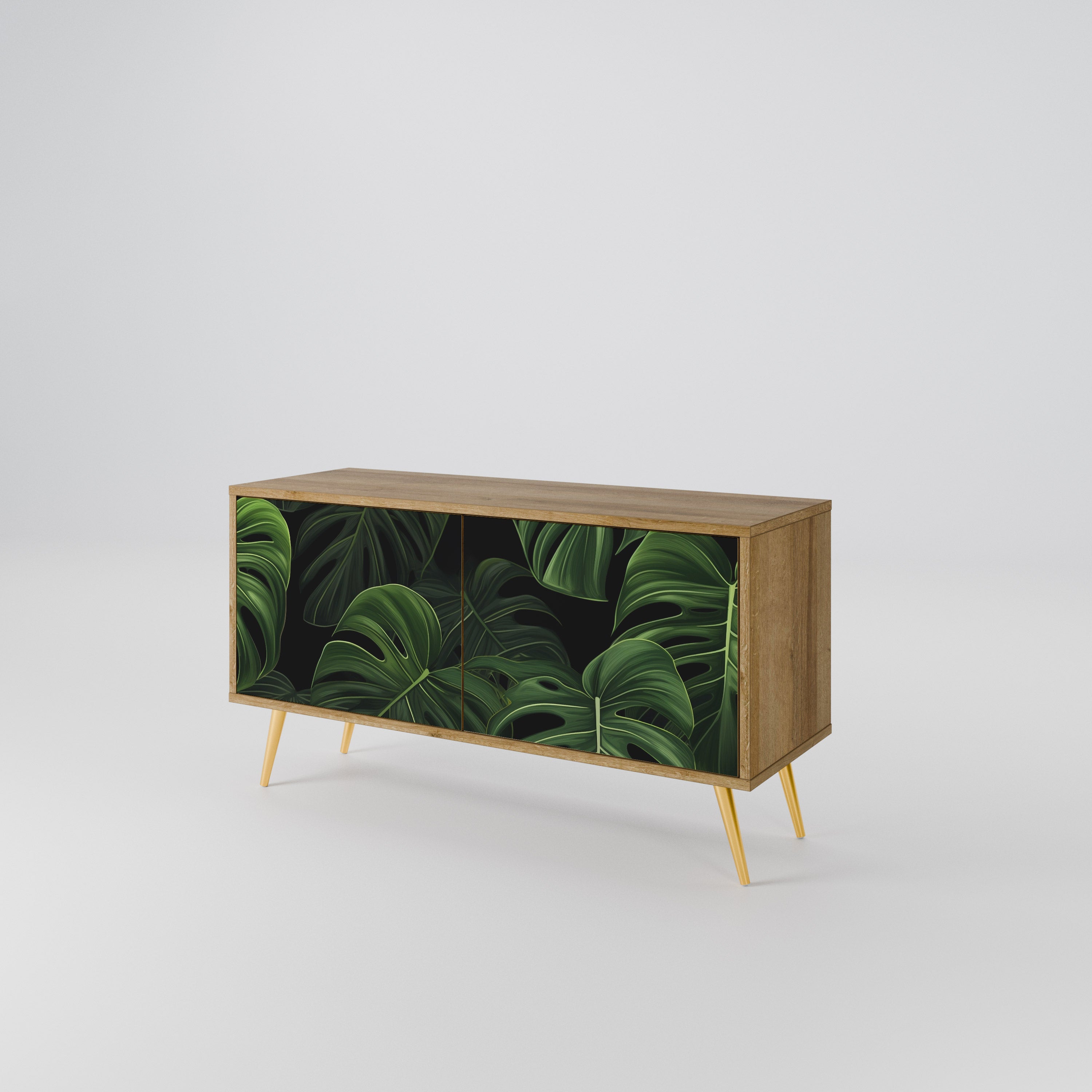 INFINITE MONSTERA Kompaktowa szafka RTV 2-drzwiowa