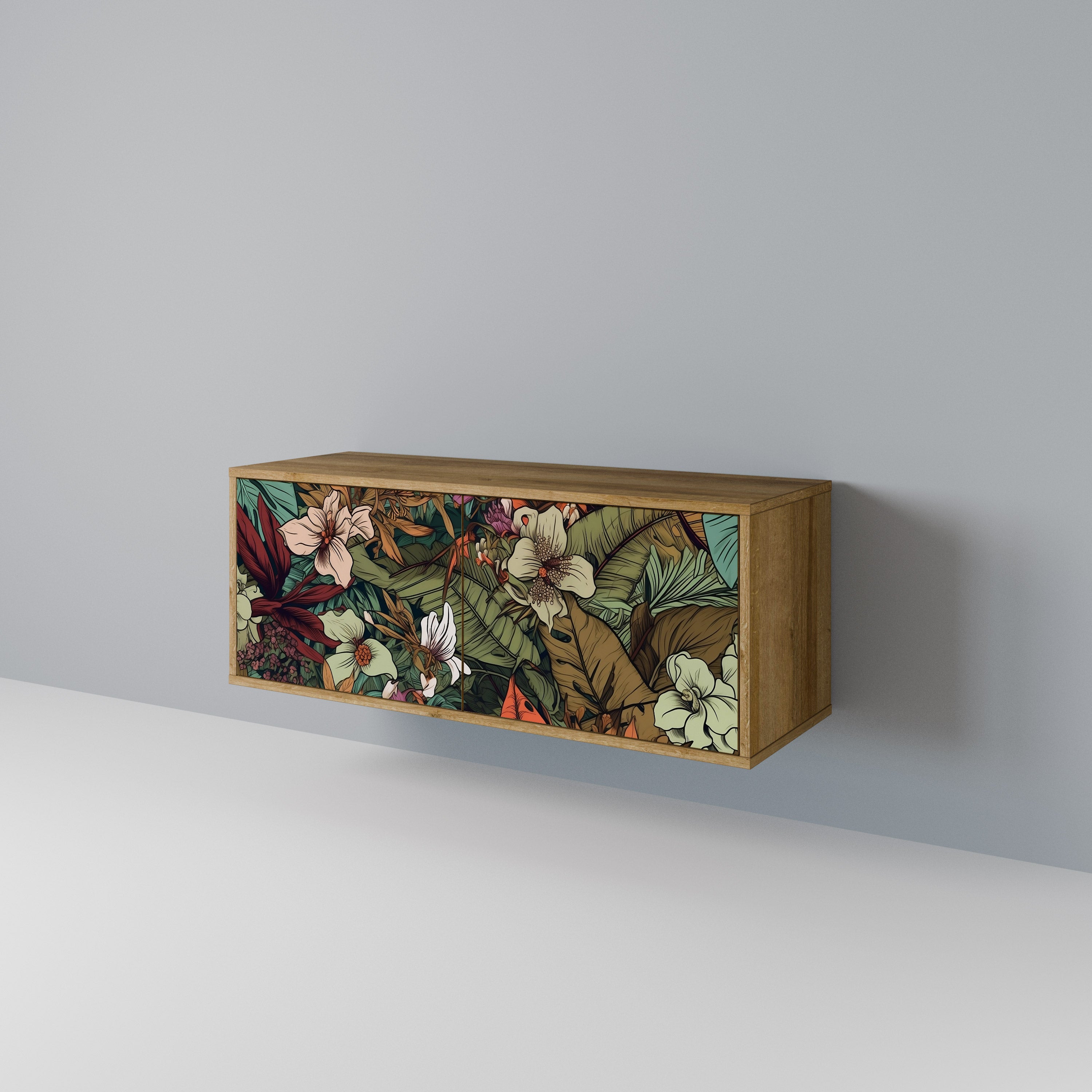 BOTANICAL EMERGENCE Kompaktowa szafka RTV 2-drzwiowa