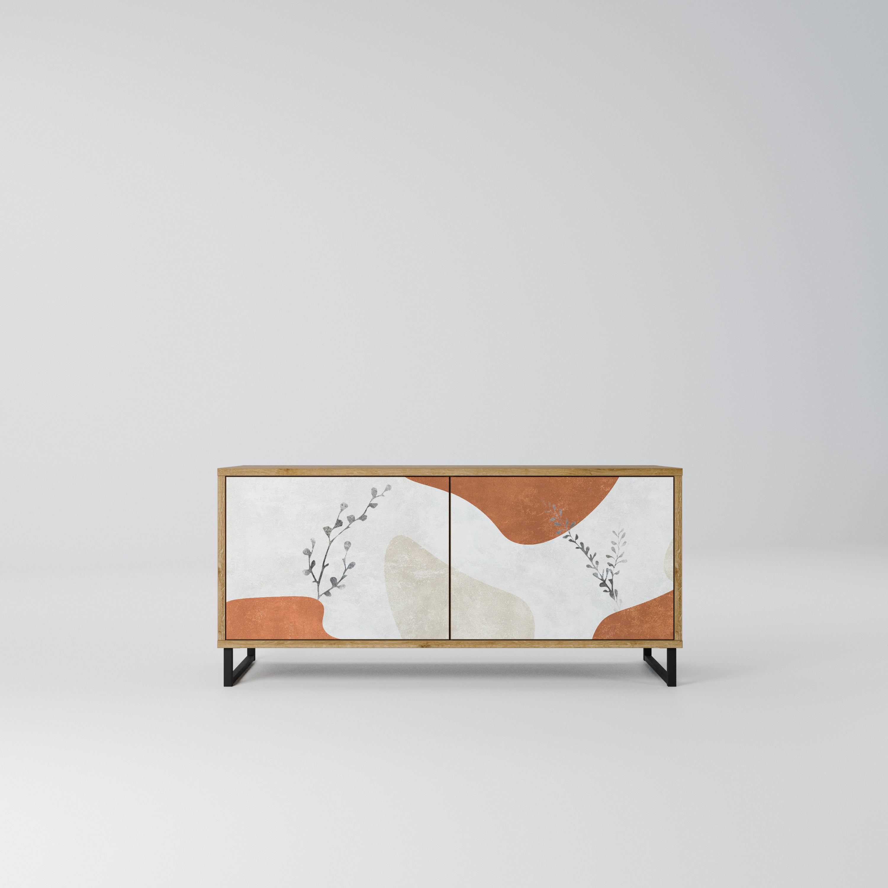 TRANQUIL TWIG Kompaktowa szafka RTV 2-drzwiowa
