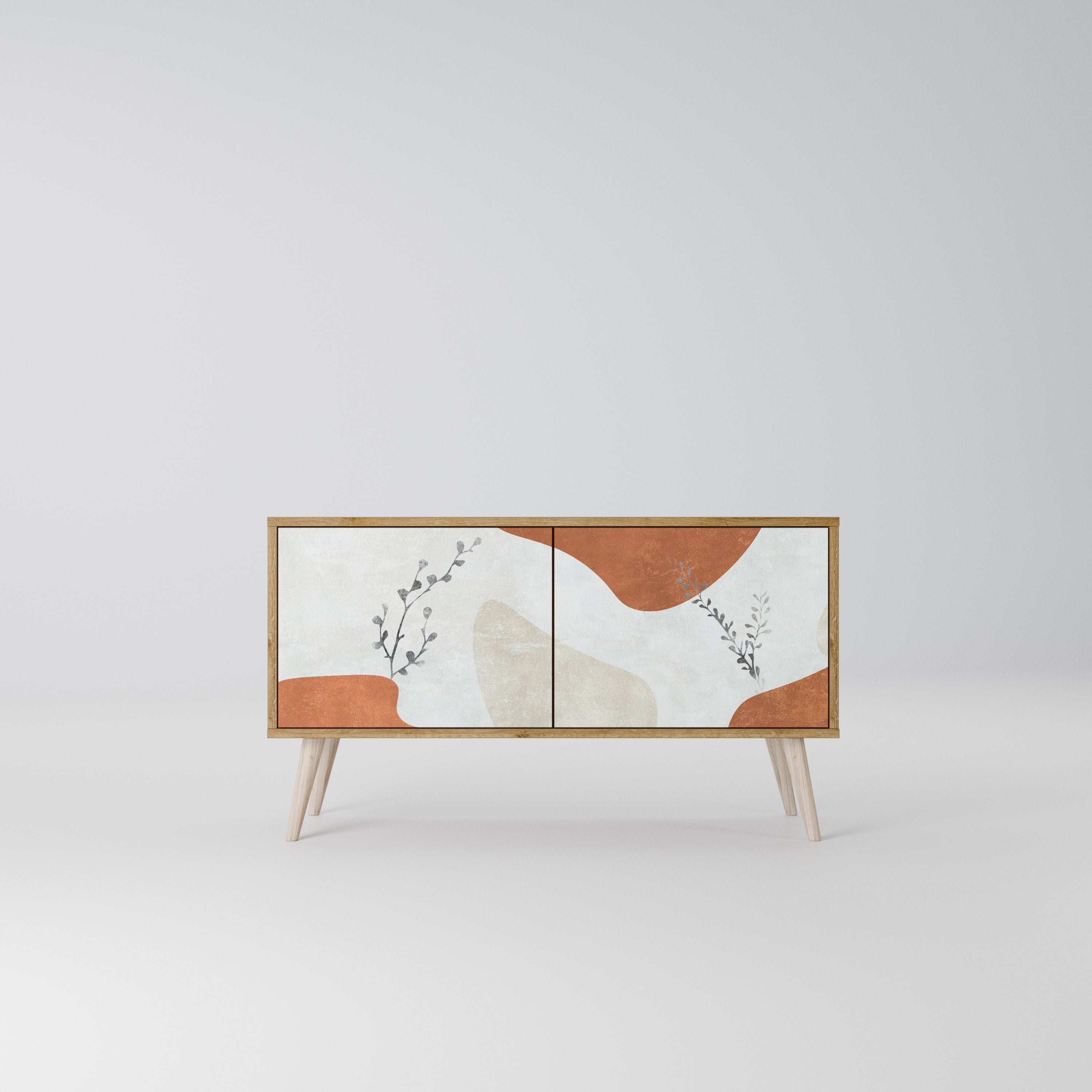 TRANQUIL TWIG Kompaktowa szafka RTV 2-drzwiowa
