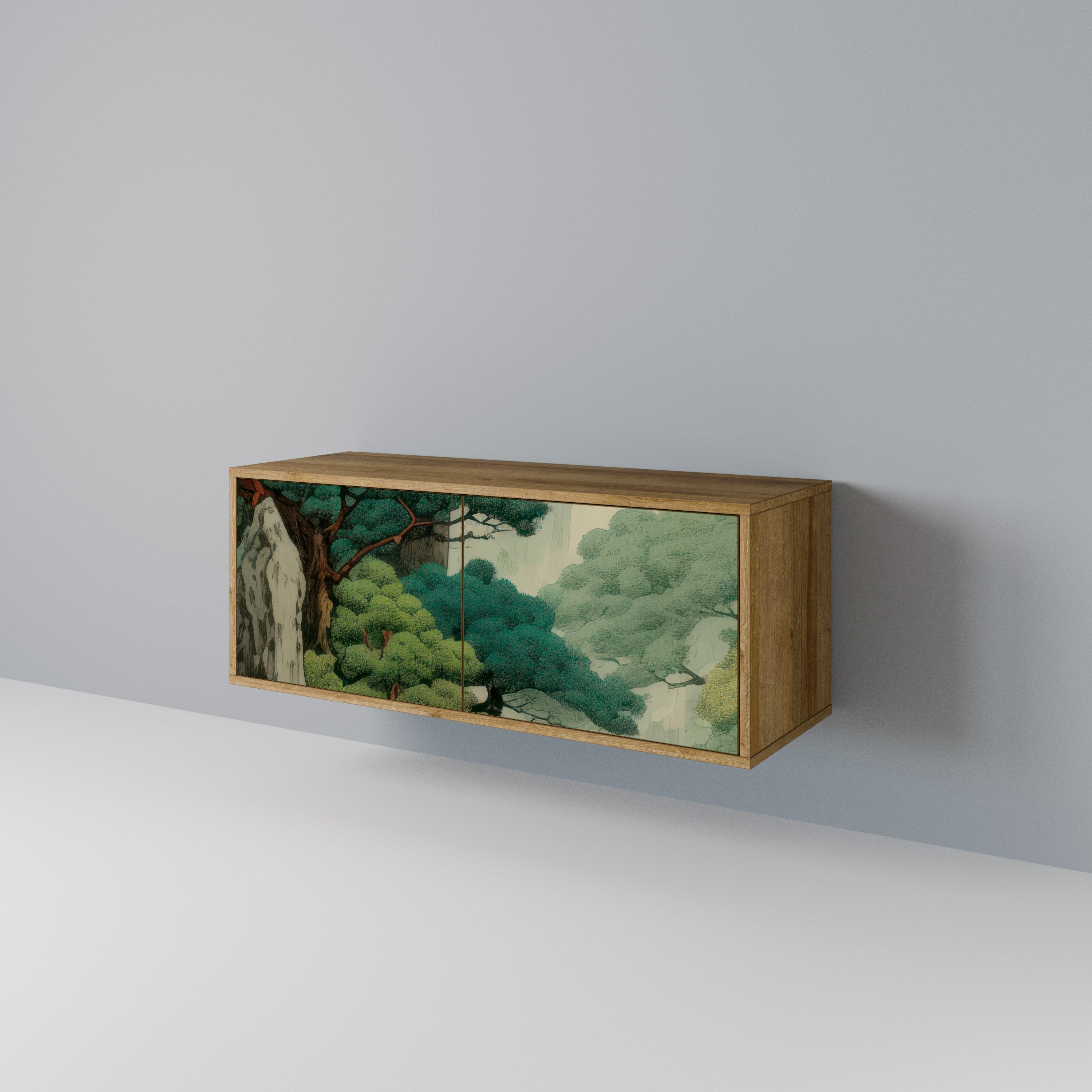 VERDURE ABYSS Kompaktowa szafka RTV 2-drzwiowa