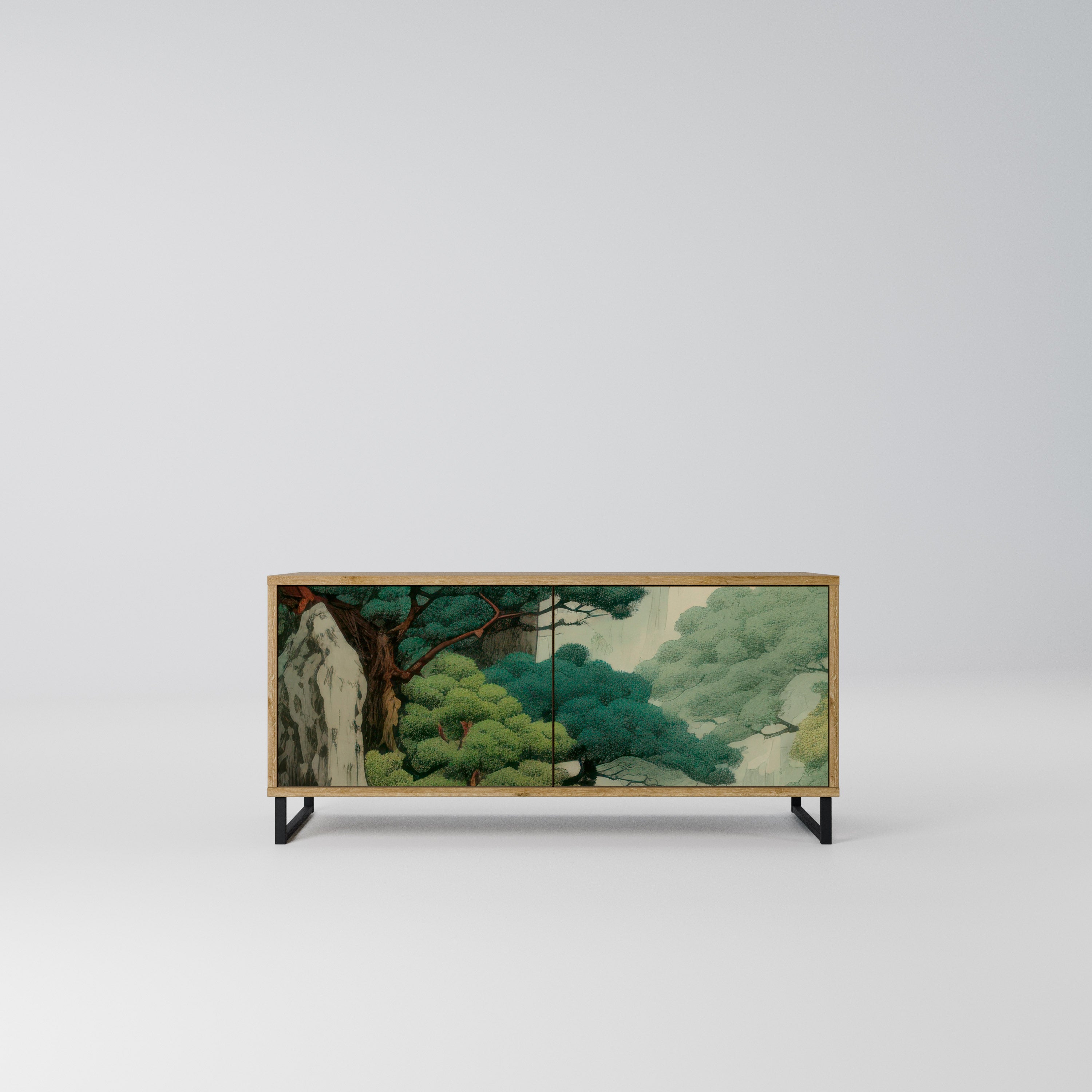 VERDURE ABYSS Kompaktowa szafka RTV 2-drzwiowa