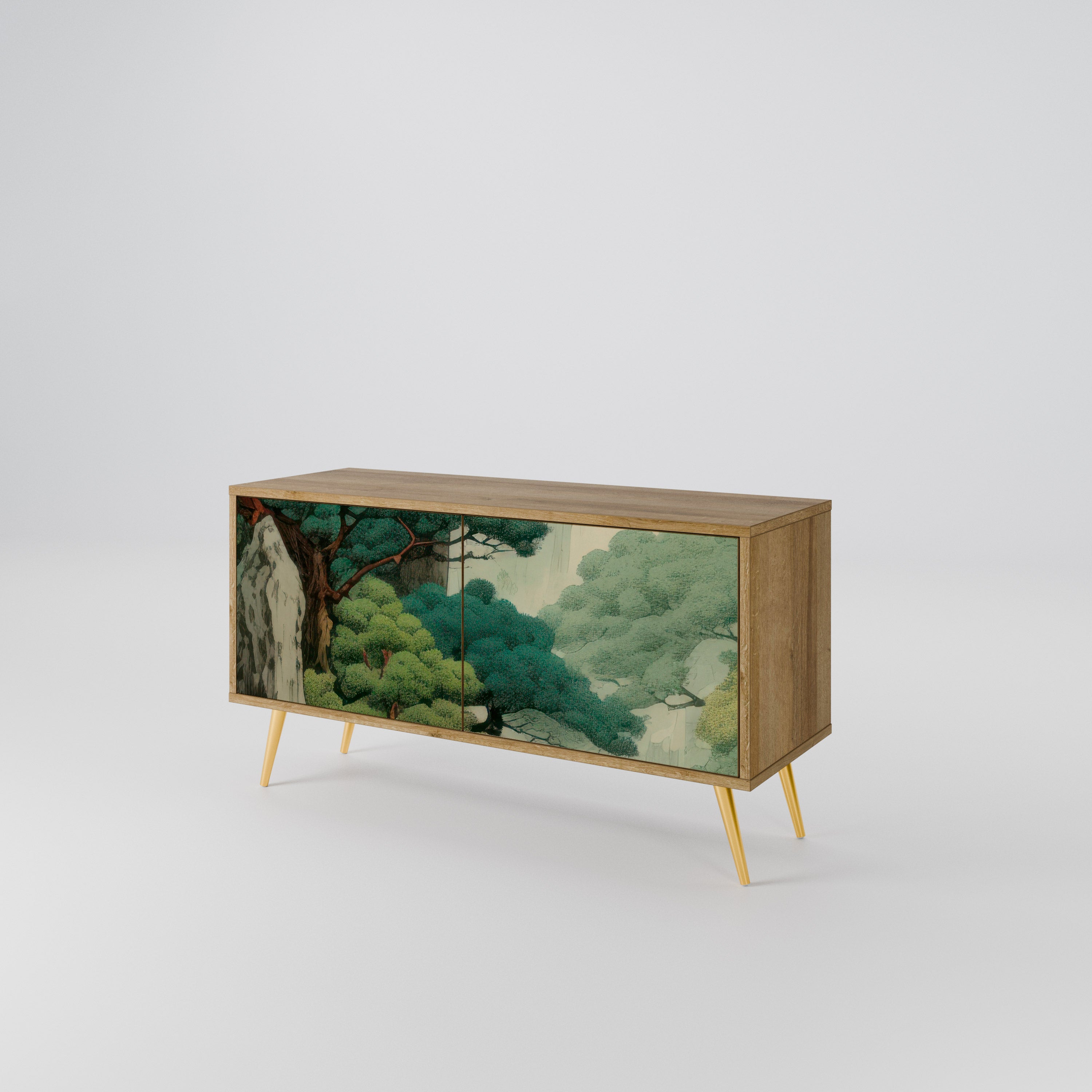 VERDURE ABYSS Kompaktowa szafka RTV 2-drzwiowa