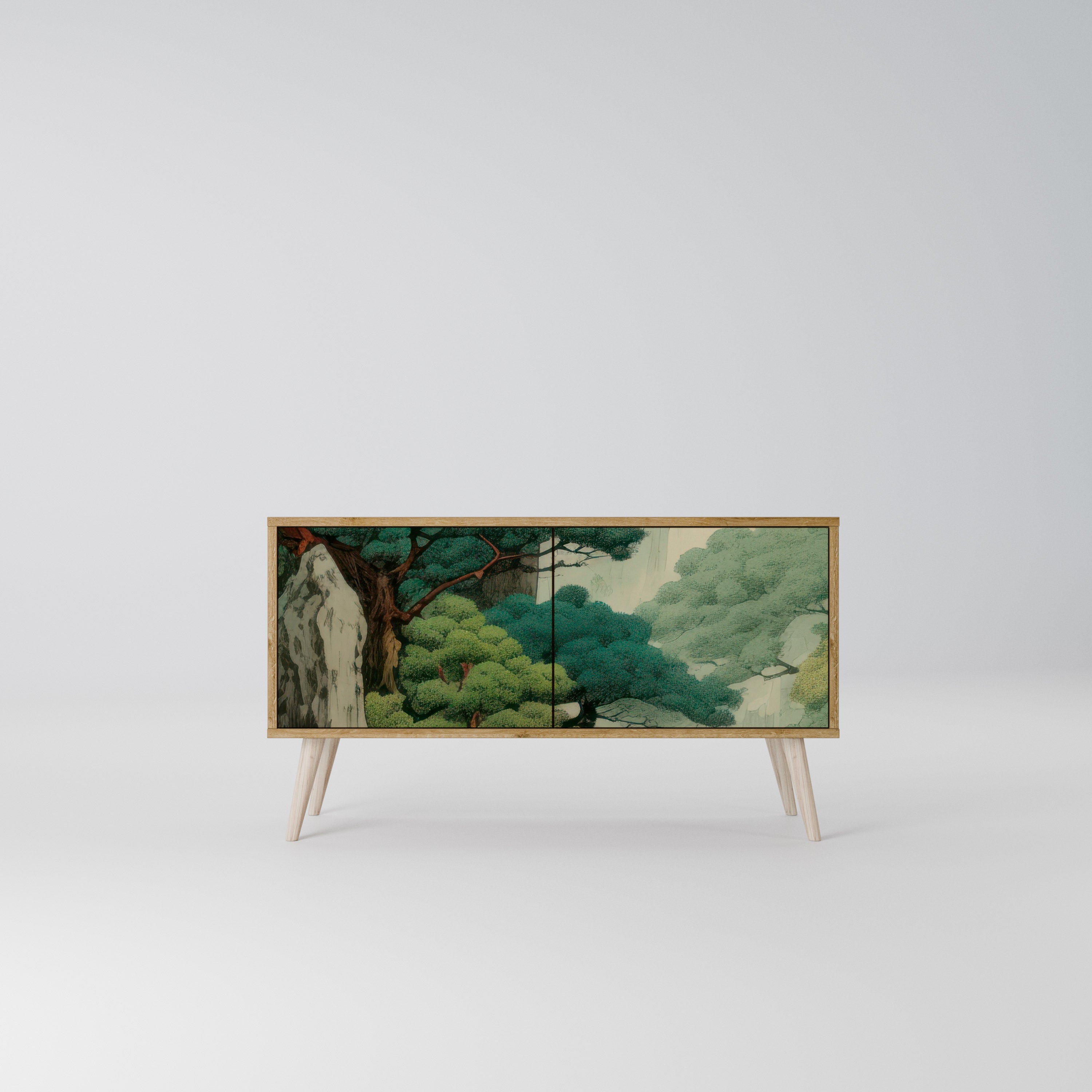 VERDURE ABYSS Kompaktowa szafka RTV 2-drzwiowa
