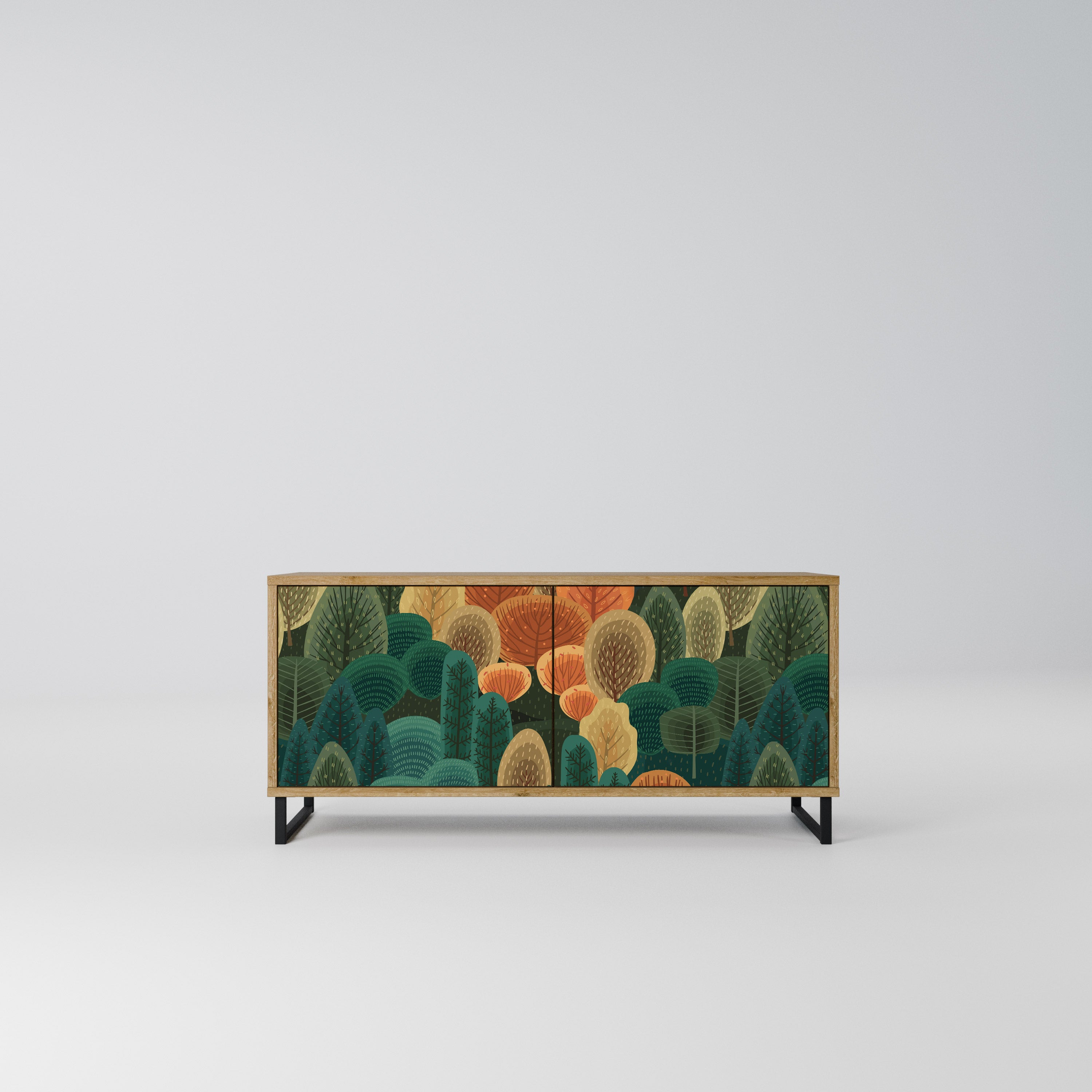AUTUMN KALEIDOSCOPE Kompaktowa szafka RTV 2-drzwiowa