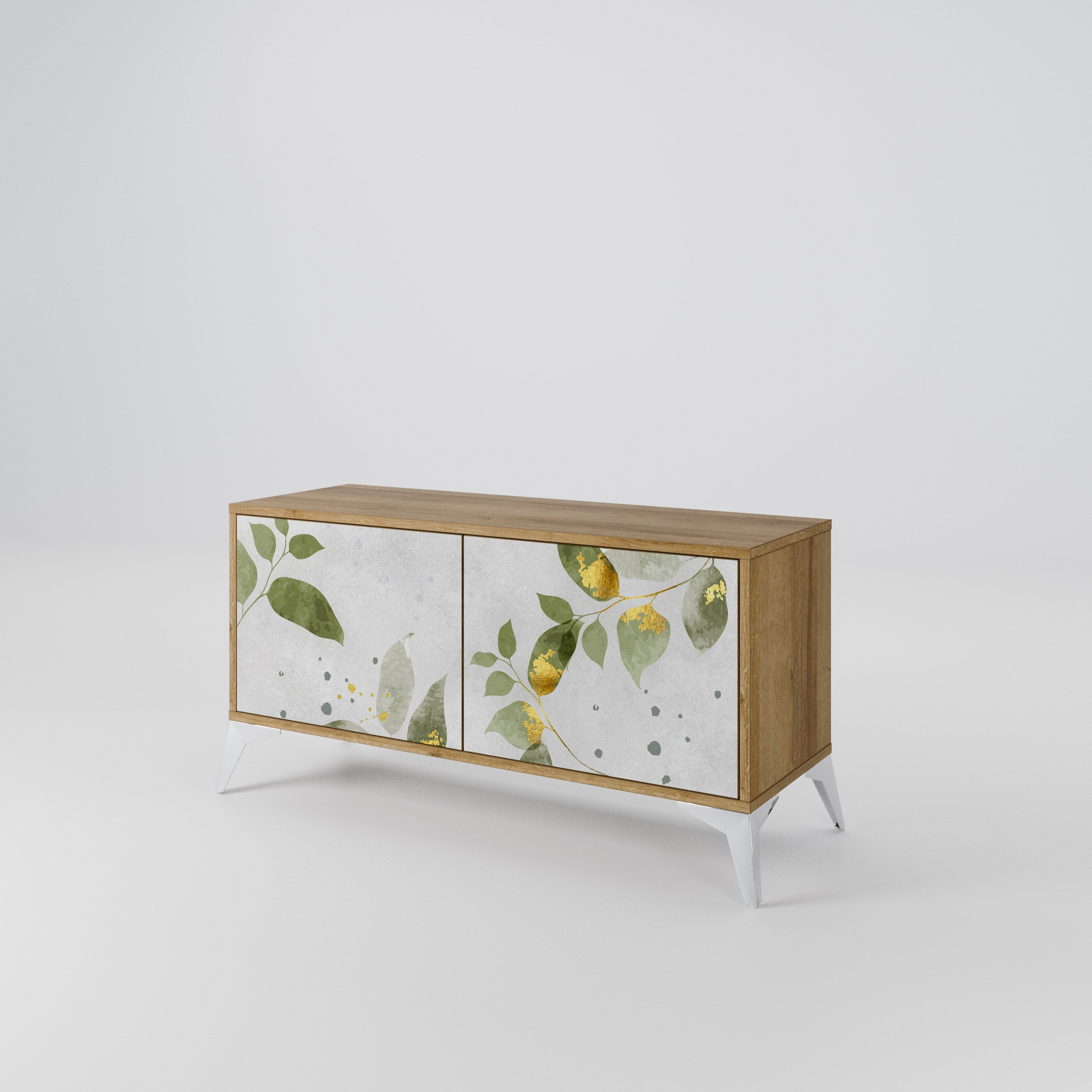 ELEGANT BOTANICS Kompaktowa szafka RTV 2-drzwiowa