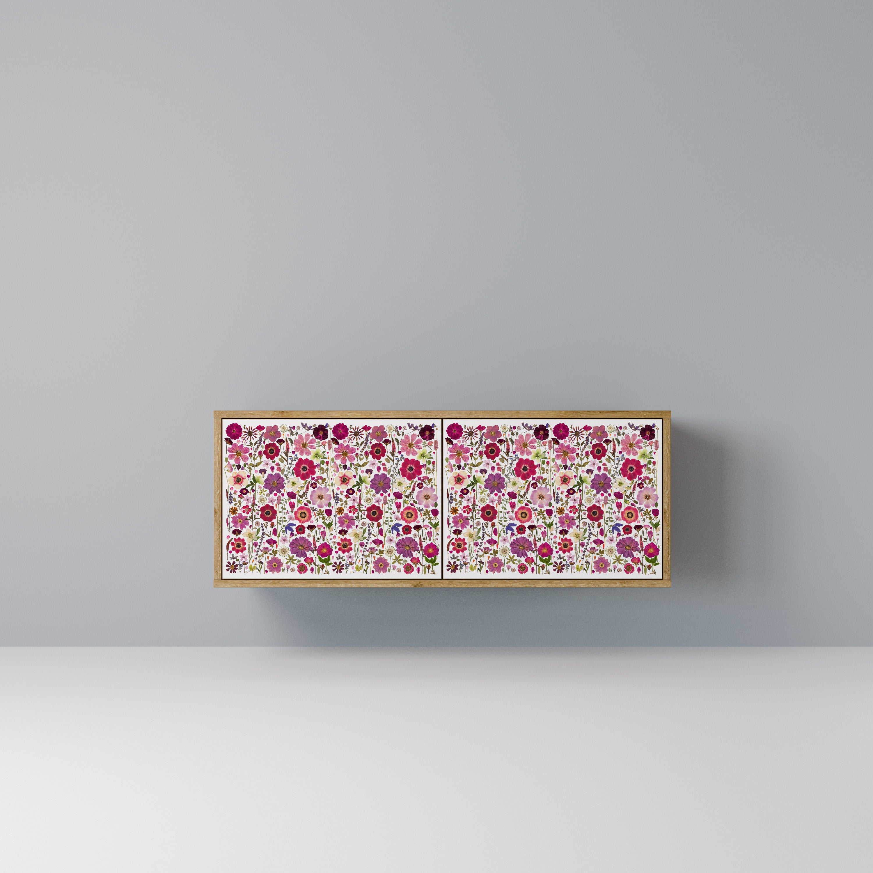 PETAL GARDEN Kompaktowa szafka RTV 2-drzwiowa