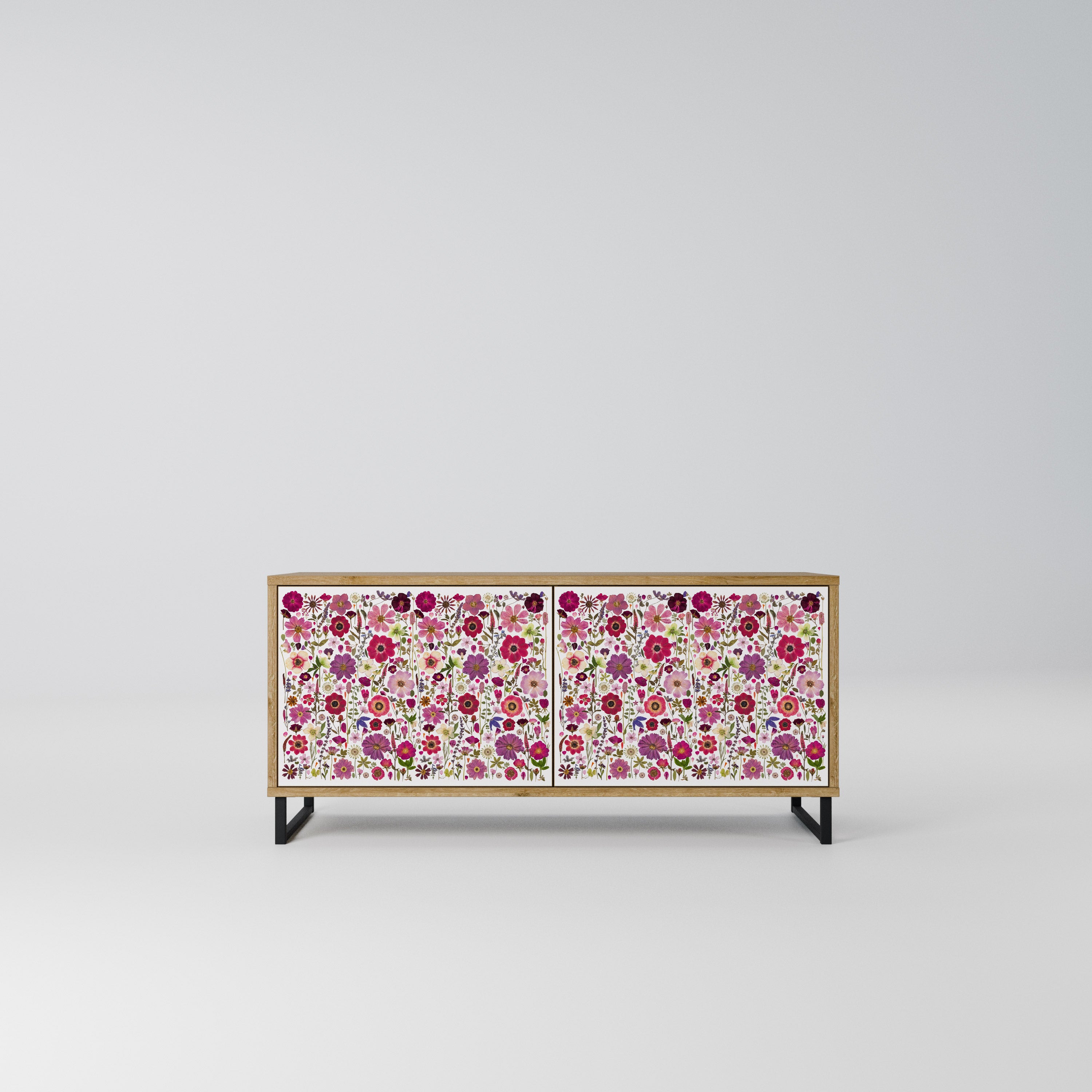 PETAL GARDEN Kompaktowa szafka RTV 2-drzwiowa