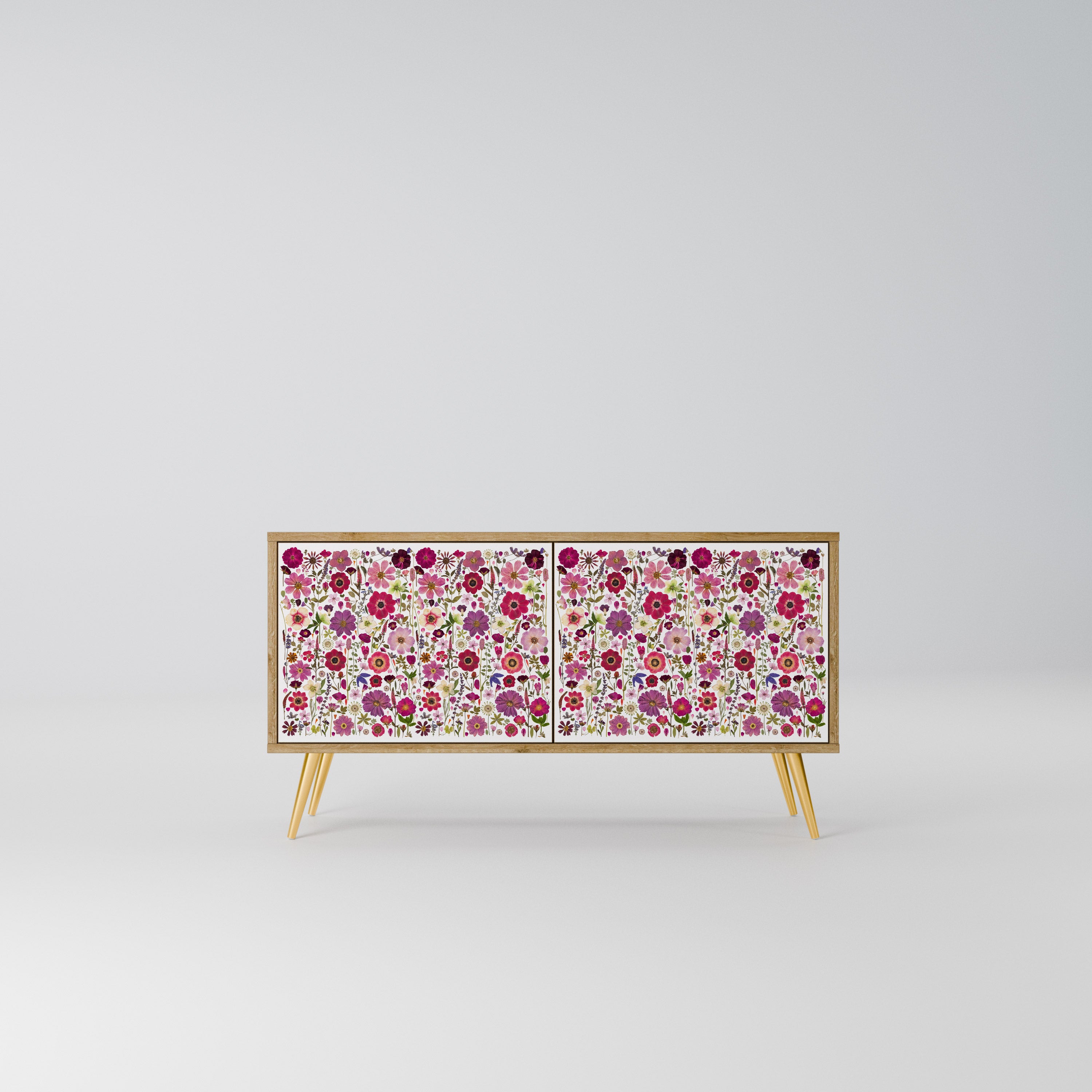 PETAL GARDEN Kompaktowa szafka RTV 2-drzwiowa