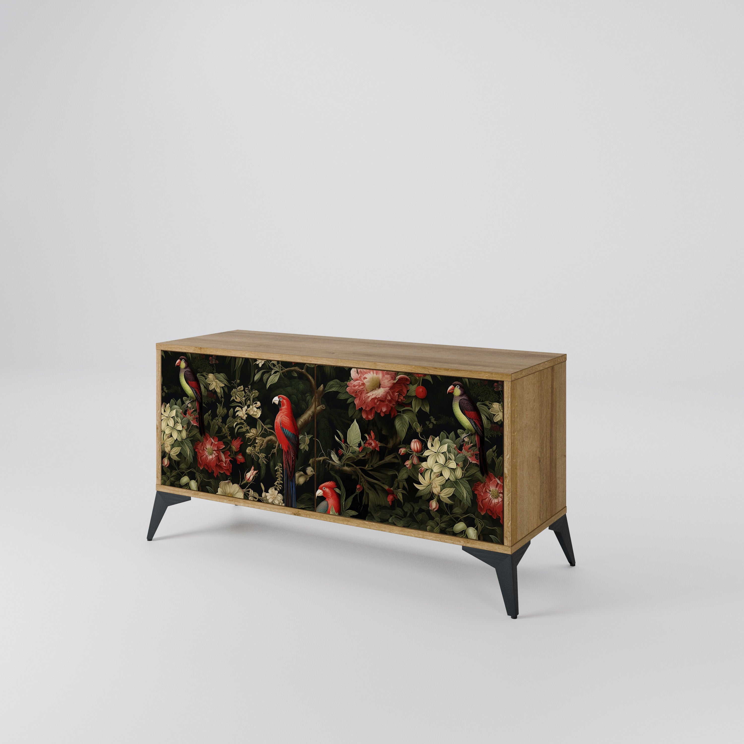 FLORAL FANTASIA Kompaktowa szafka RTV 2-drzwiowa