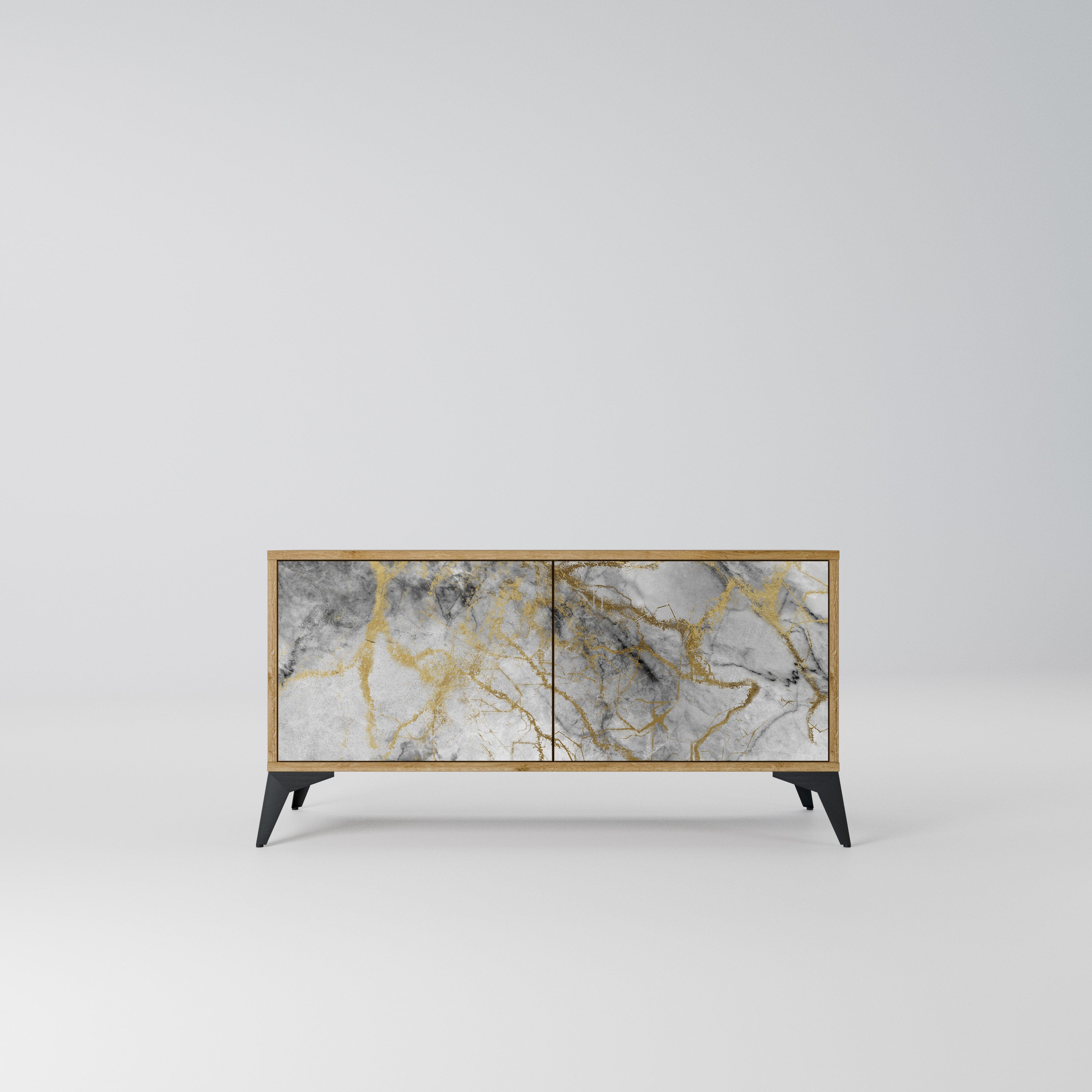 TIMELESS GLIDE Kompaktowa szafka RTV 2-drzwiowa