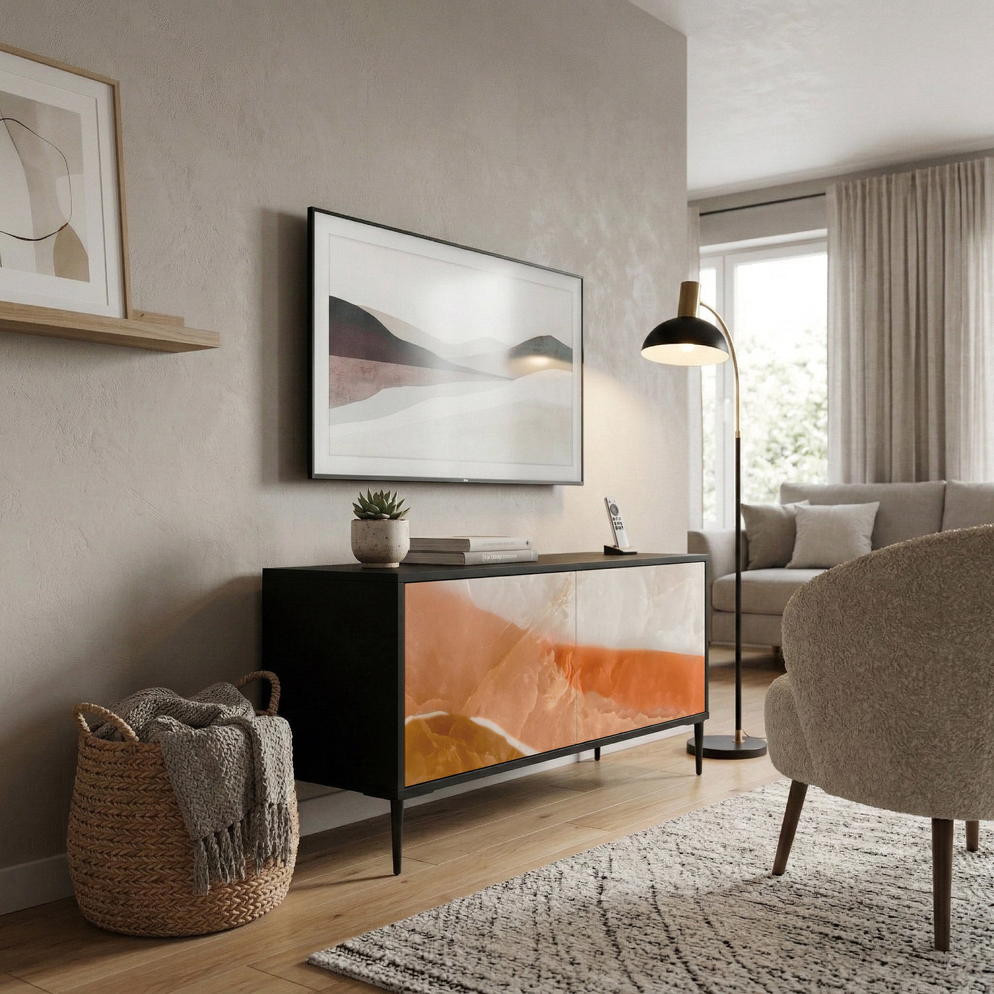 SANDHILLS SPLENDOUR Kompaktowa szafka RTV 2-drzwiowa
