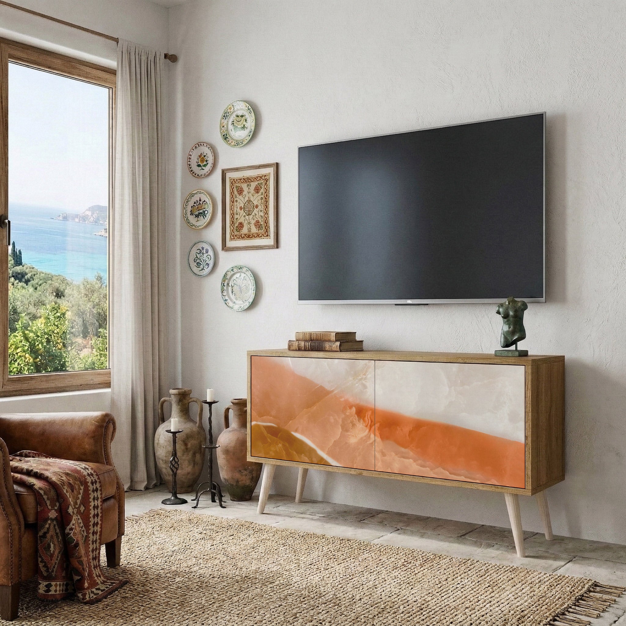 SANDHILLS SPLENDOUR Kompaktowa szafka RTV 2-drzwiowa