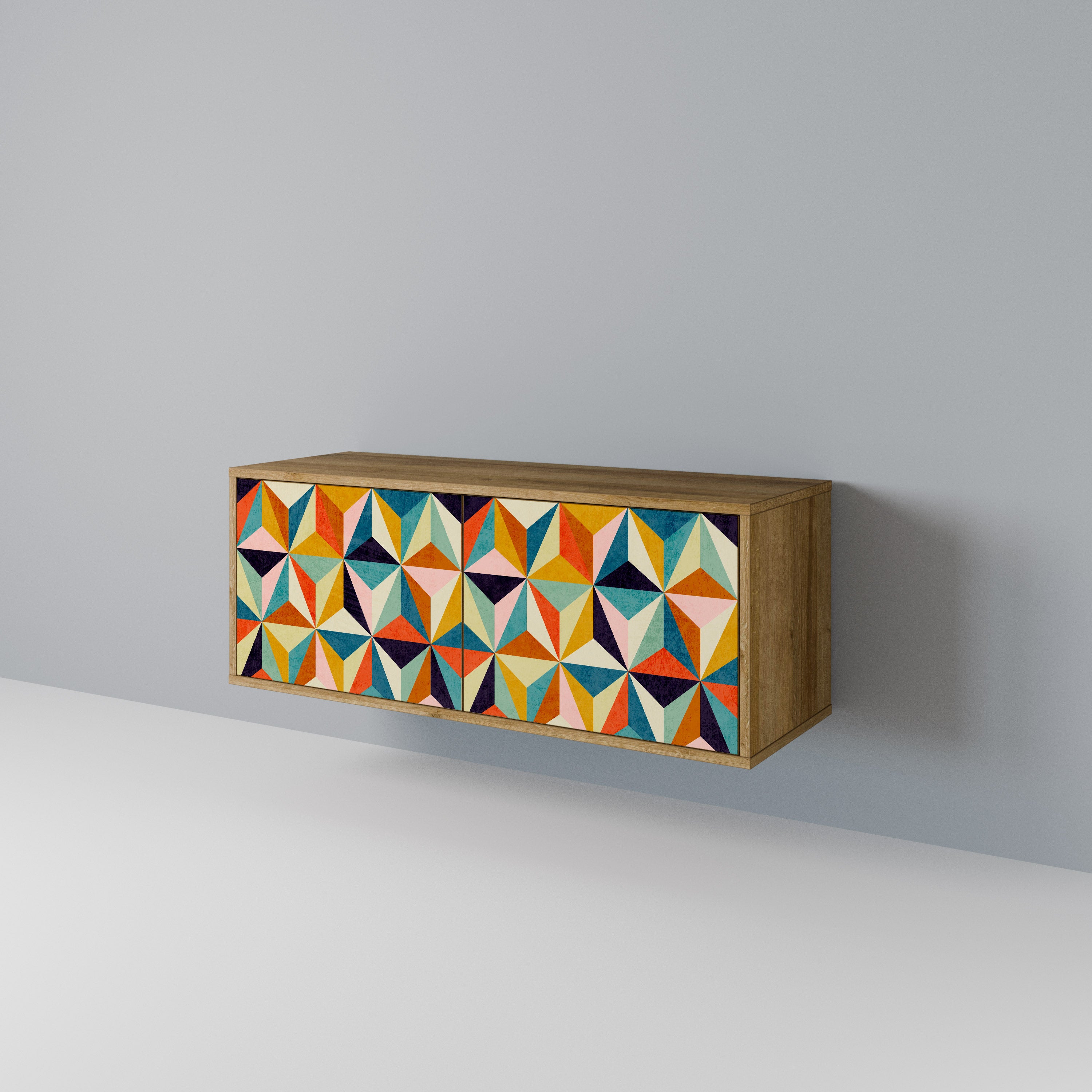 TESSELATE TREASURES Kompaktowa szafka RTV 2-drzwiowa